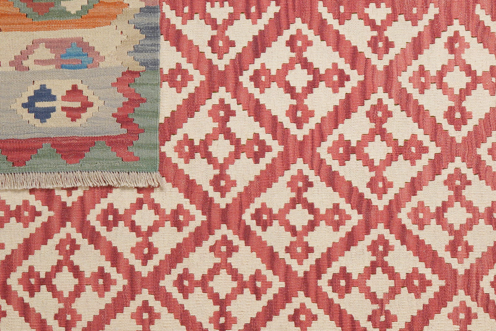 Kelim Gashgai — Handgefertigt, 251x174 cm, Bunt, 100% Virgin Wool | View 7