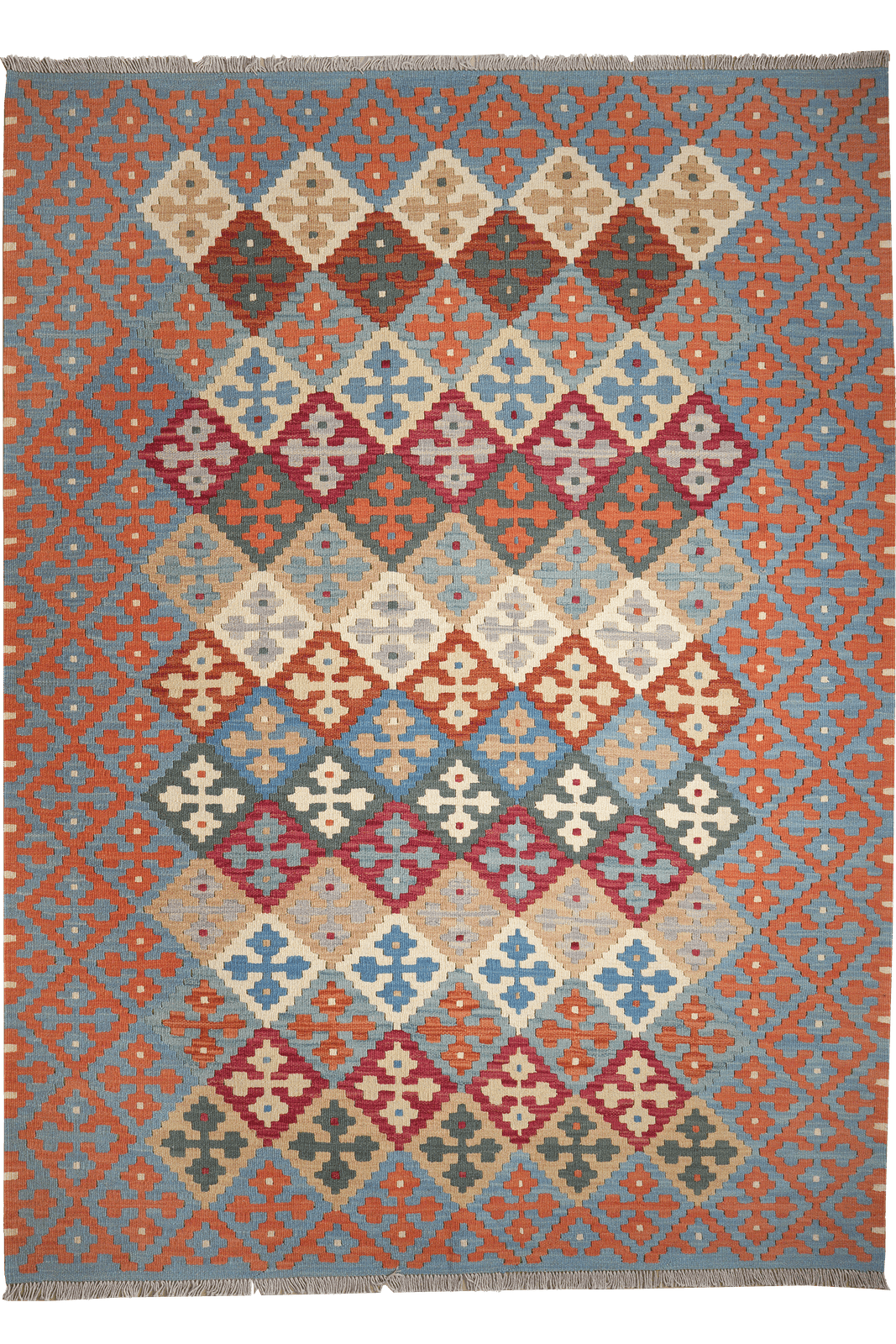 Kelim Gashgai — Handmade, 180x246 cm, Multicolor, 100% Virgin Wool | Main view