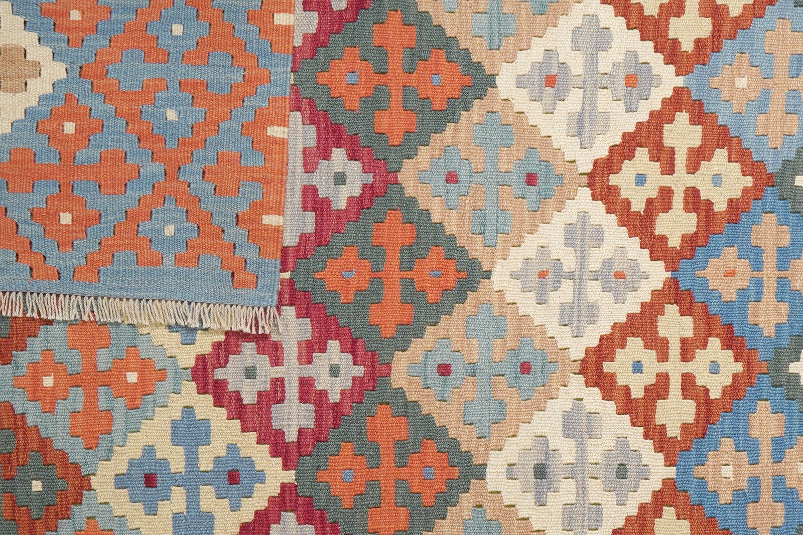 Kelim Gashgai — Handmade, 180x246 cm, Multicolor, 100% Virgin Wool | View 6