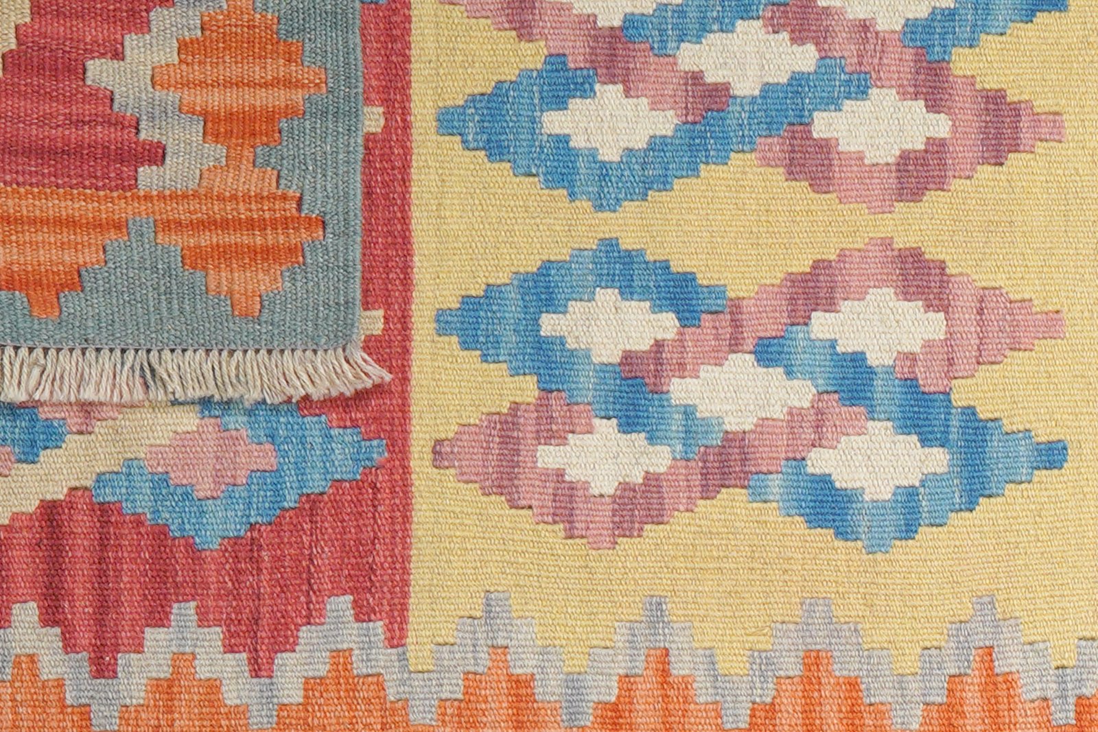 Kelim Gashgai — Handmade, 66x246 cm, Multicolor, 100% Virgin Wool | View 6
