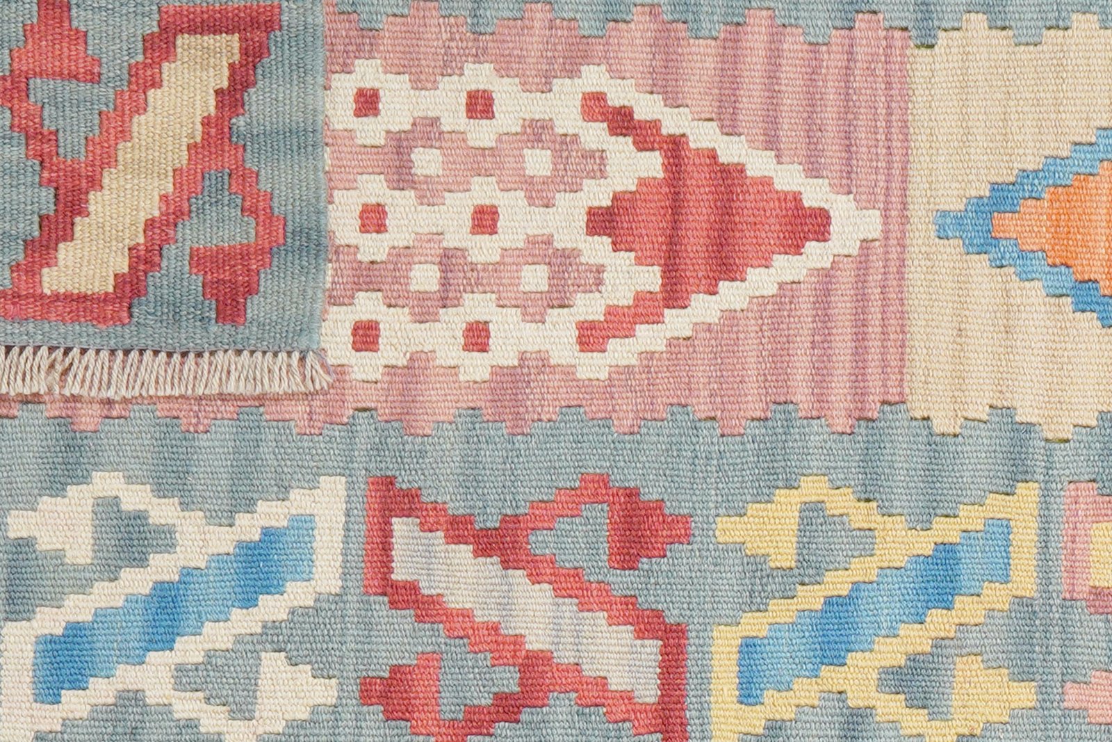Kelim Gashgai — Handmade, 62x196 cm, Multicolor, 100% Virgin Wool | View 6