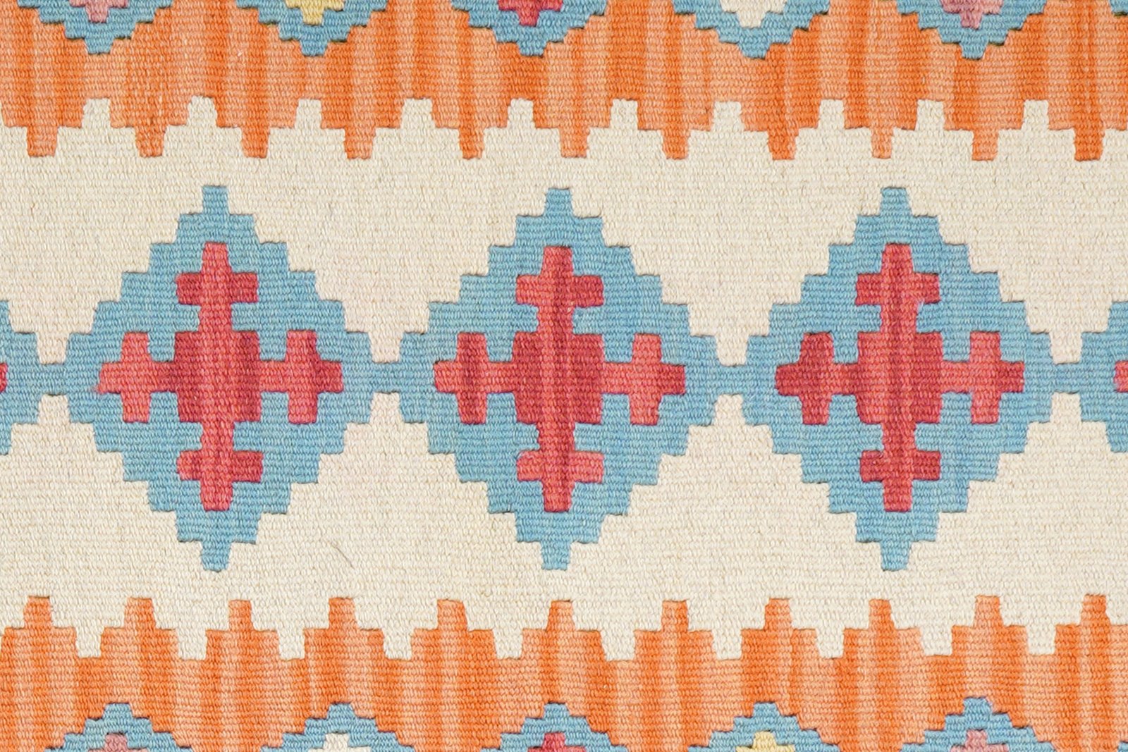 Kelim Gashgai — Handmade, 61x205 cm, Beige, 100% Virgin Wool | View 5