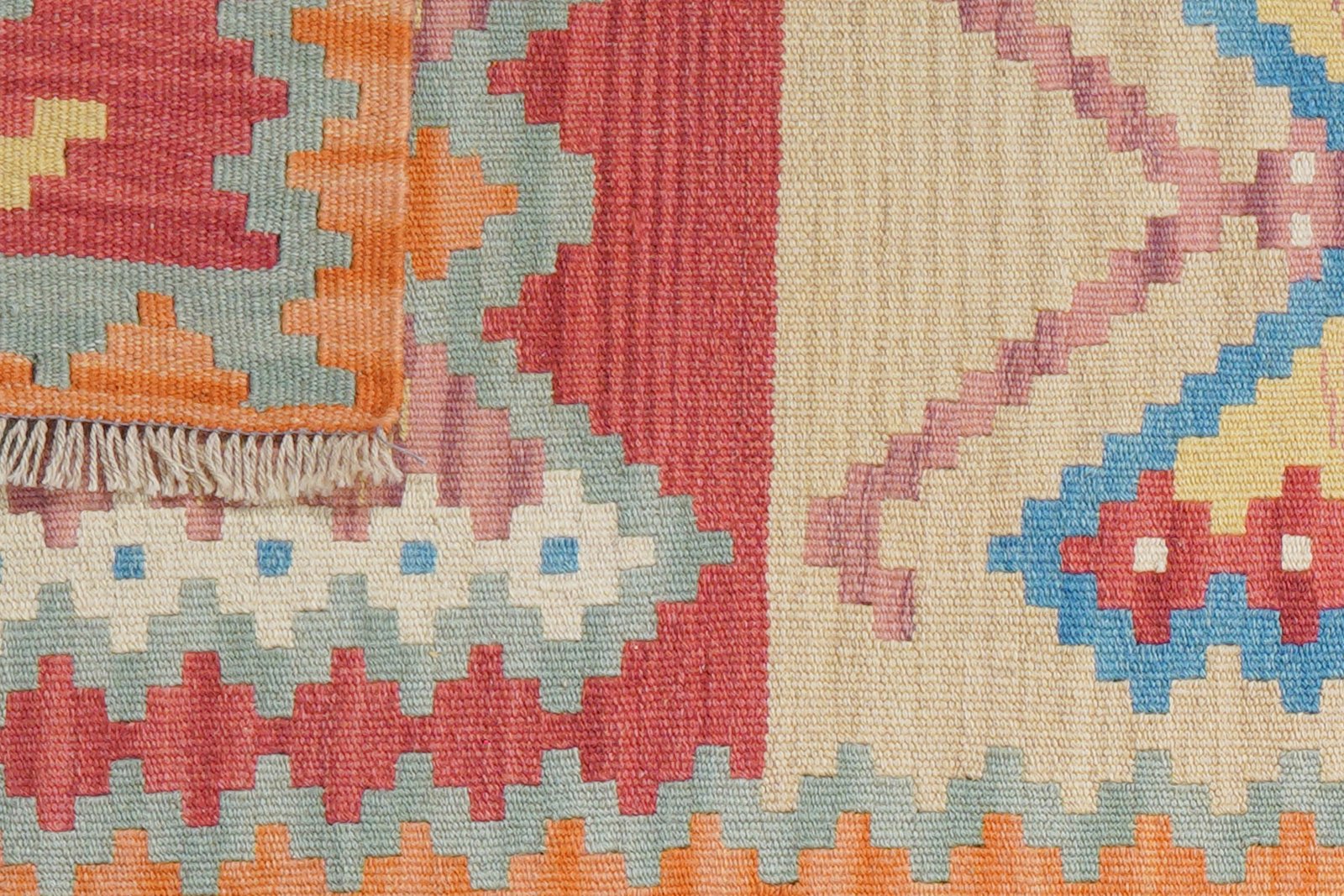 Kelim Gashgai — Handmade, 62x205 cm, Multicolor, 100% Virgin Wool | View 6