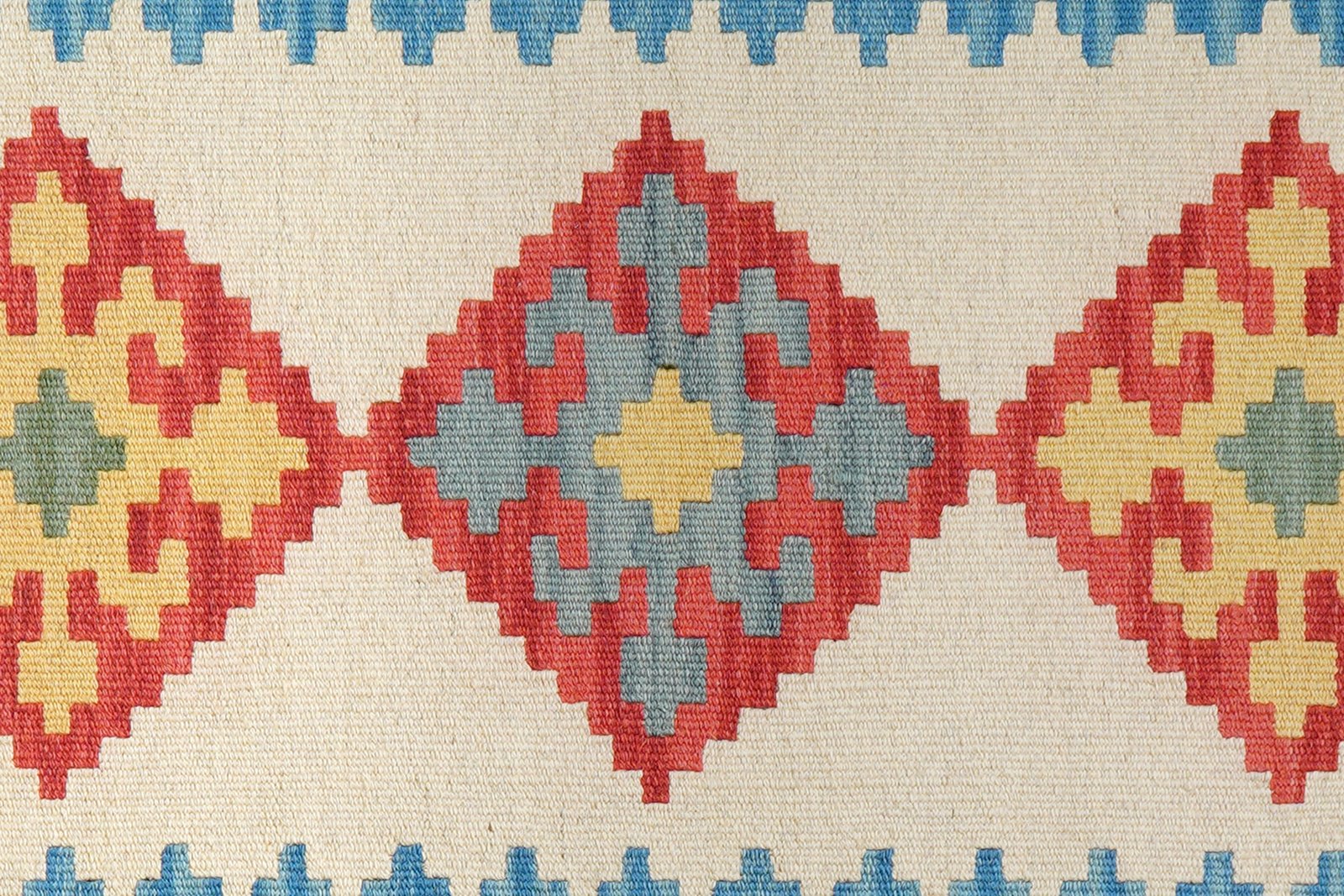 Kelim Gashgai — Handmade, 79x200 cm, Beige, 100% Virgin Wool | View 5