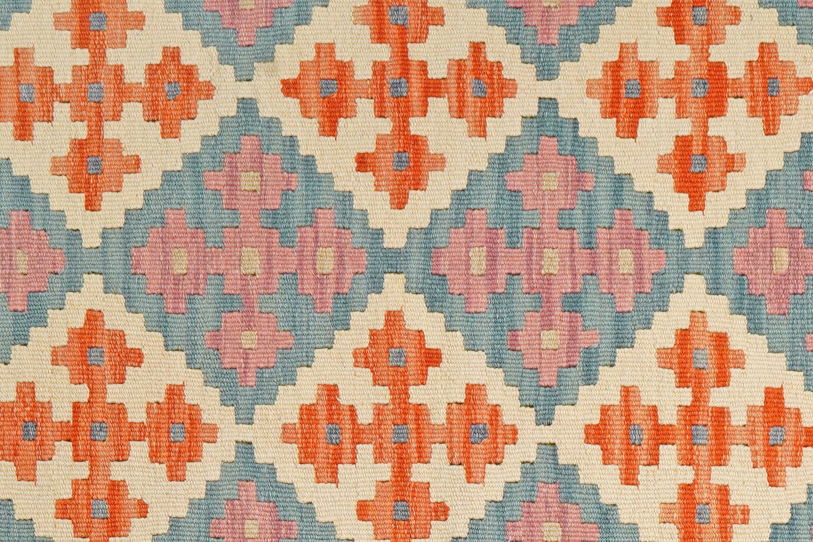Kelim Gashgai — Handmade, 85x239 cm, Beige, 100% Virgin Wool | View 5