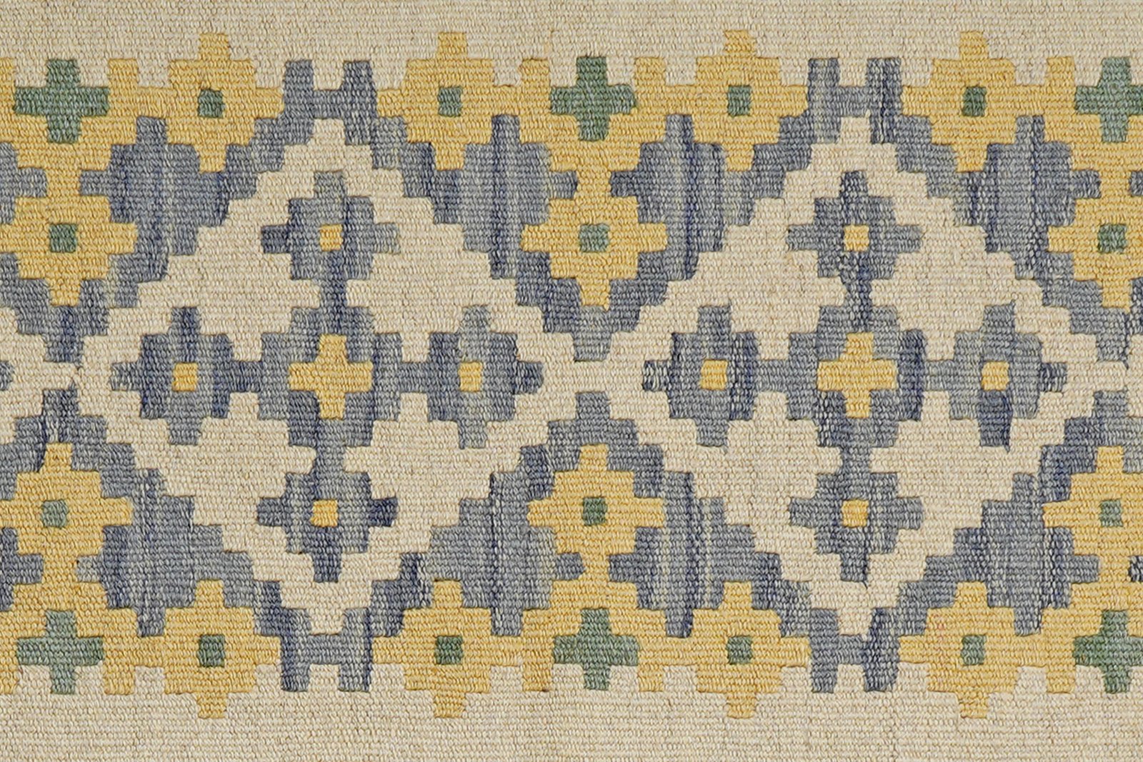 Kelim Gashgai — Handmade, 88x249 cm, Beige, 100% Virgin Wool | View 5
