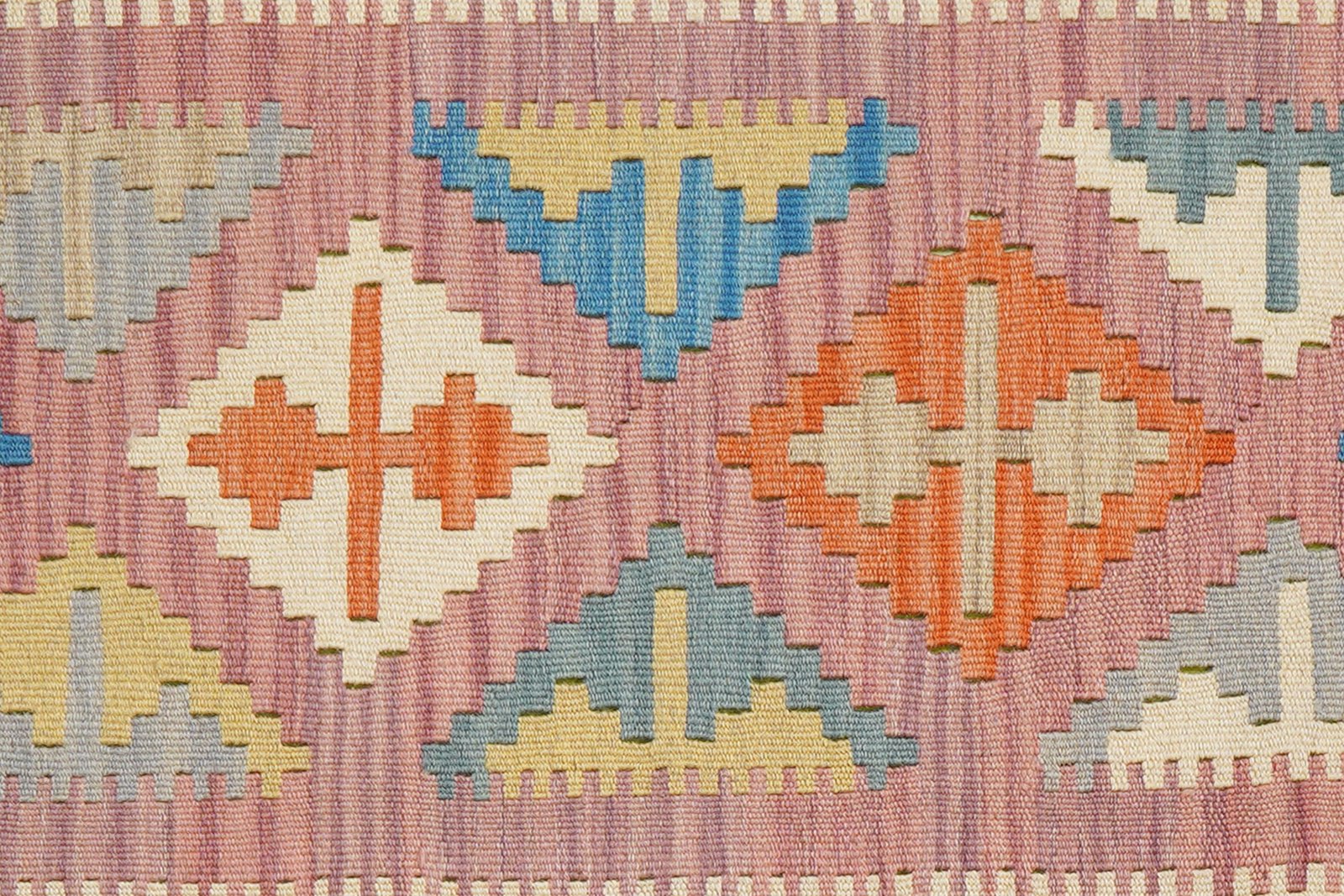 Kelim Gashgai — Handmade, 84x128 cm, Violett, 100% Virgin Wool | View 5
