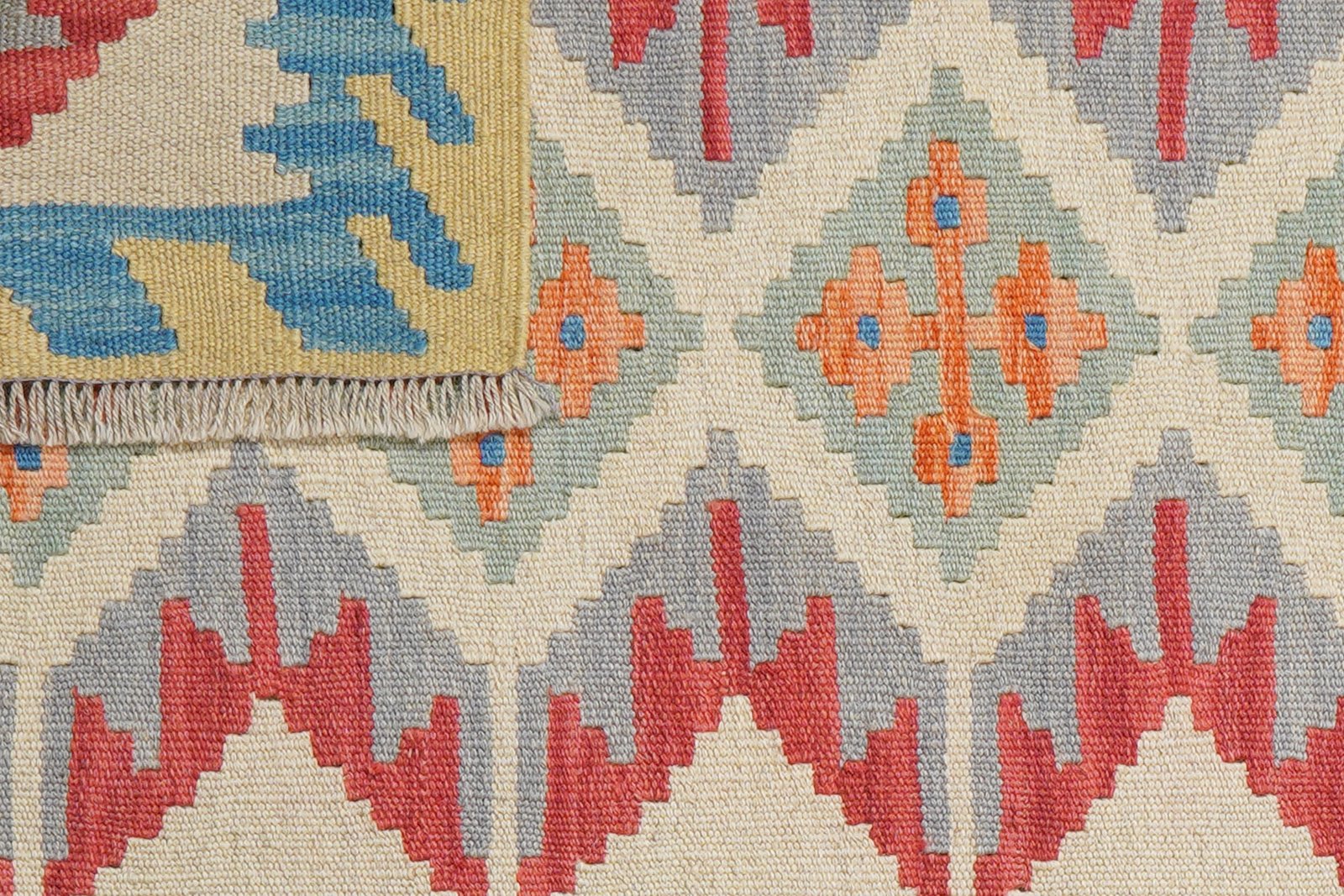 Kelim Gashgai — Handmade, 82x123 cm, Multicolor, 100% Virgin Wool | View 6