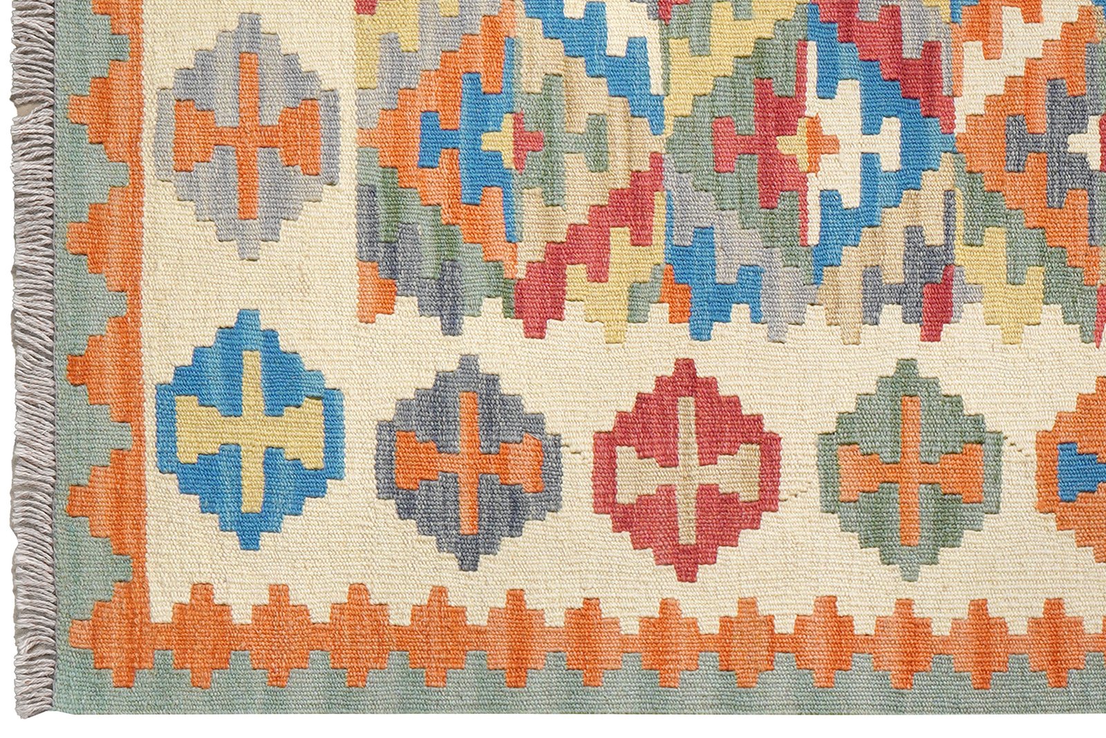 Kelim Gashgai — Handmade, 101x153 cm, Multicolor, 100% Virgin Wool | View 3