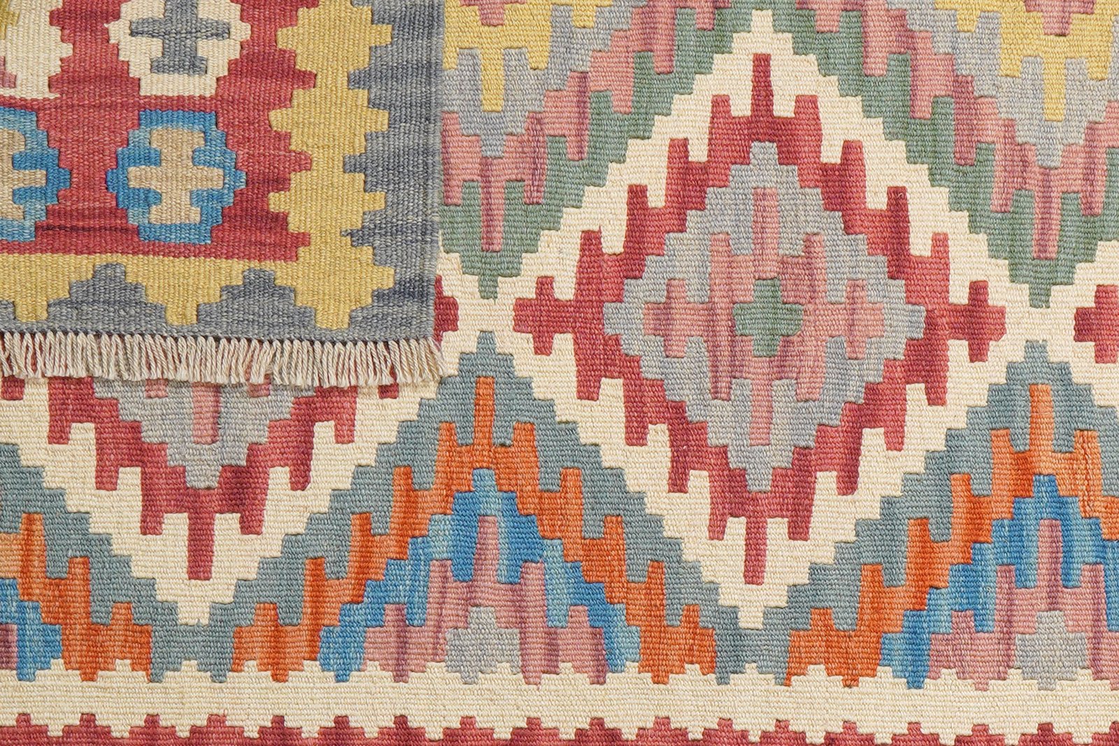 Kelim Gashgai — Handmade, 105x153 cm, Multicolor, 100% Virgin Wool | View 6