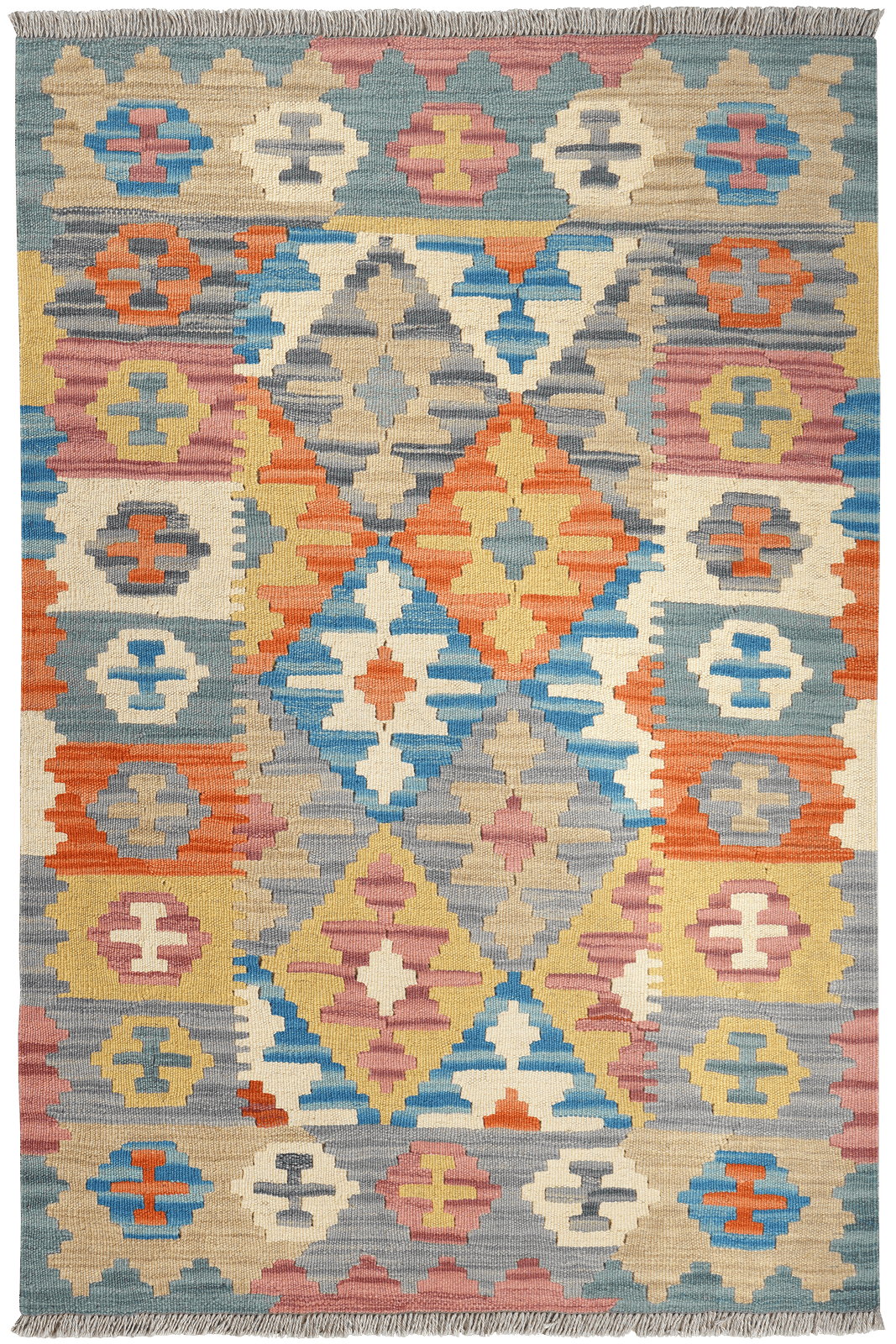 Kelim Gashgai — Handmade, 102x151 cm, Multicolor, 100% Virgin Wool | Main view