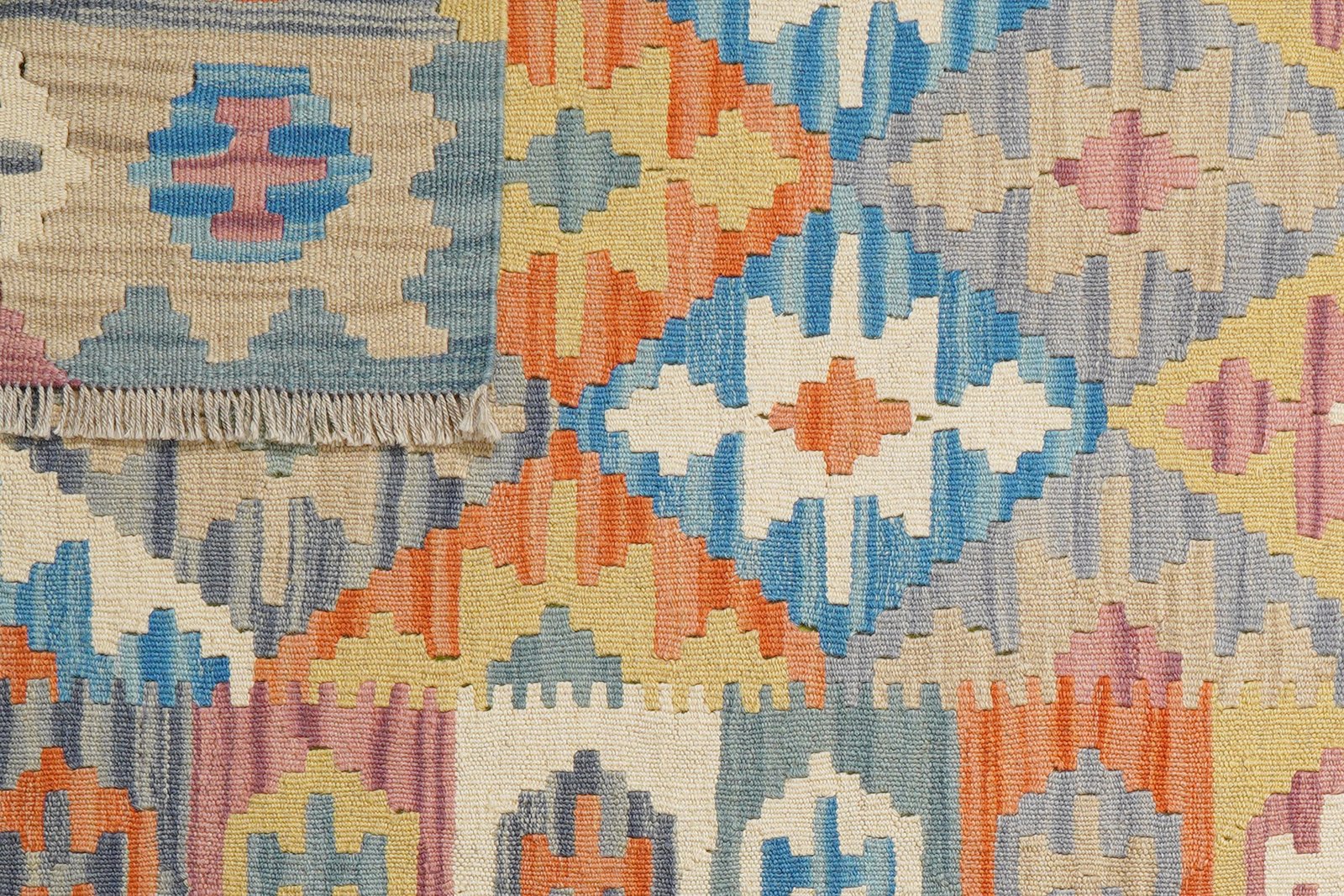 Kelim Gashgai — Handmade, 102x151 cm, Multicolor, 100% Virgin Wool | View 6
