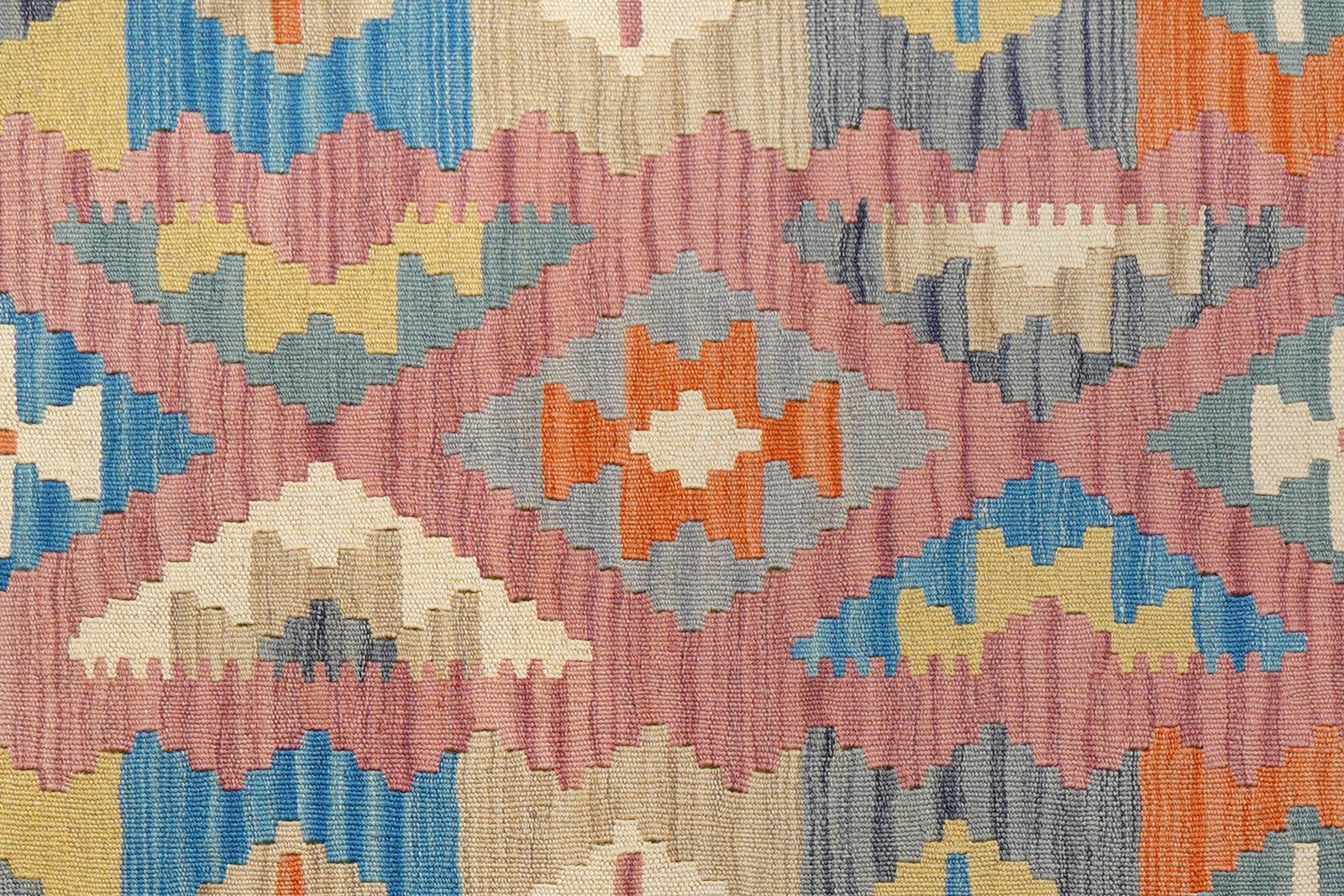 Kelim Gashgai — Handmade, 105x153 cm, Pink, 100% Virgin Wool | View 5