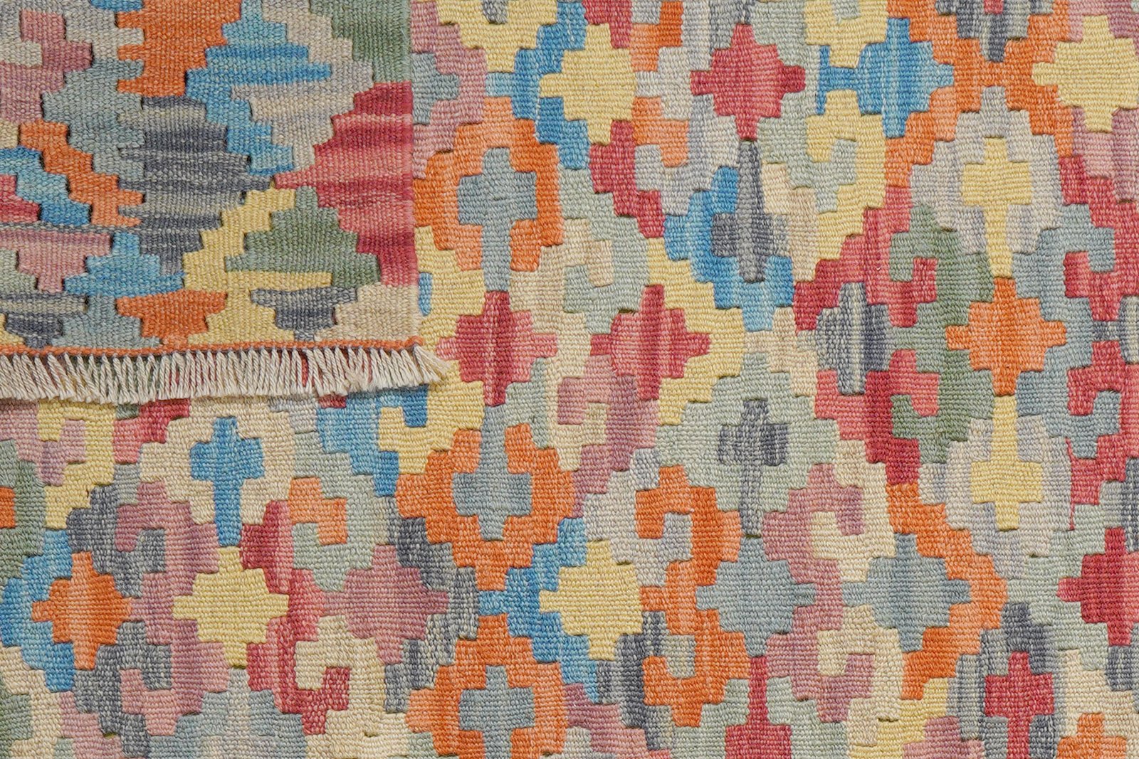 Kelim Gashgai — Handmade, 102x150 cm, Multicolor, 100% Virgin Wool | View 6