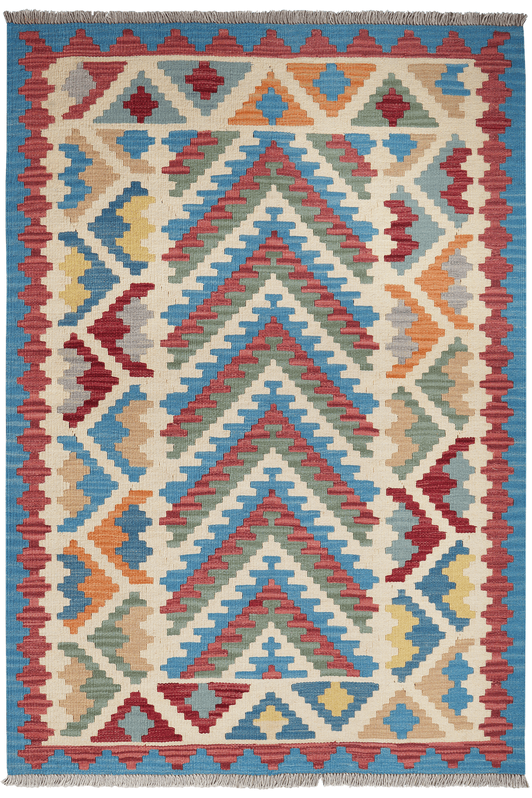 Kelim Gashgai — Handmade, 122x179 cm, Multicolor, 100% Virgin Wool | Main view