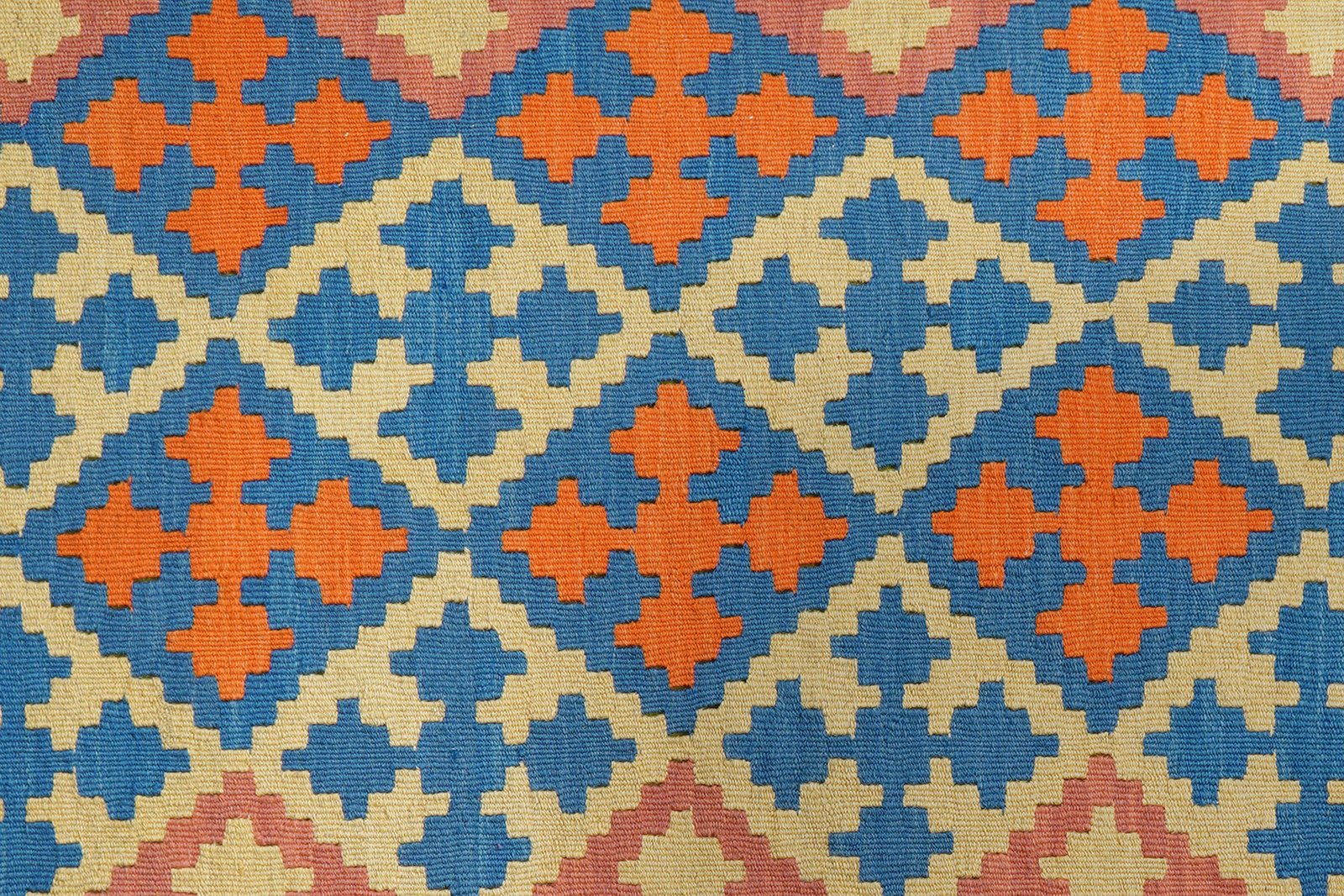 Kelim Gashgai — Handmade, 121x181 cm, Blue, 100% Virgin Wool | View 5