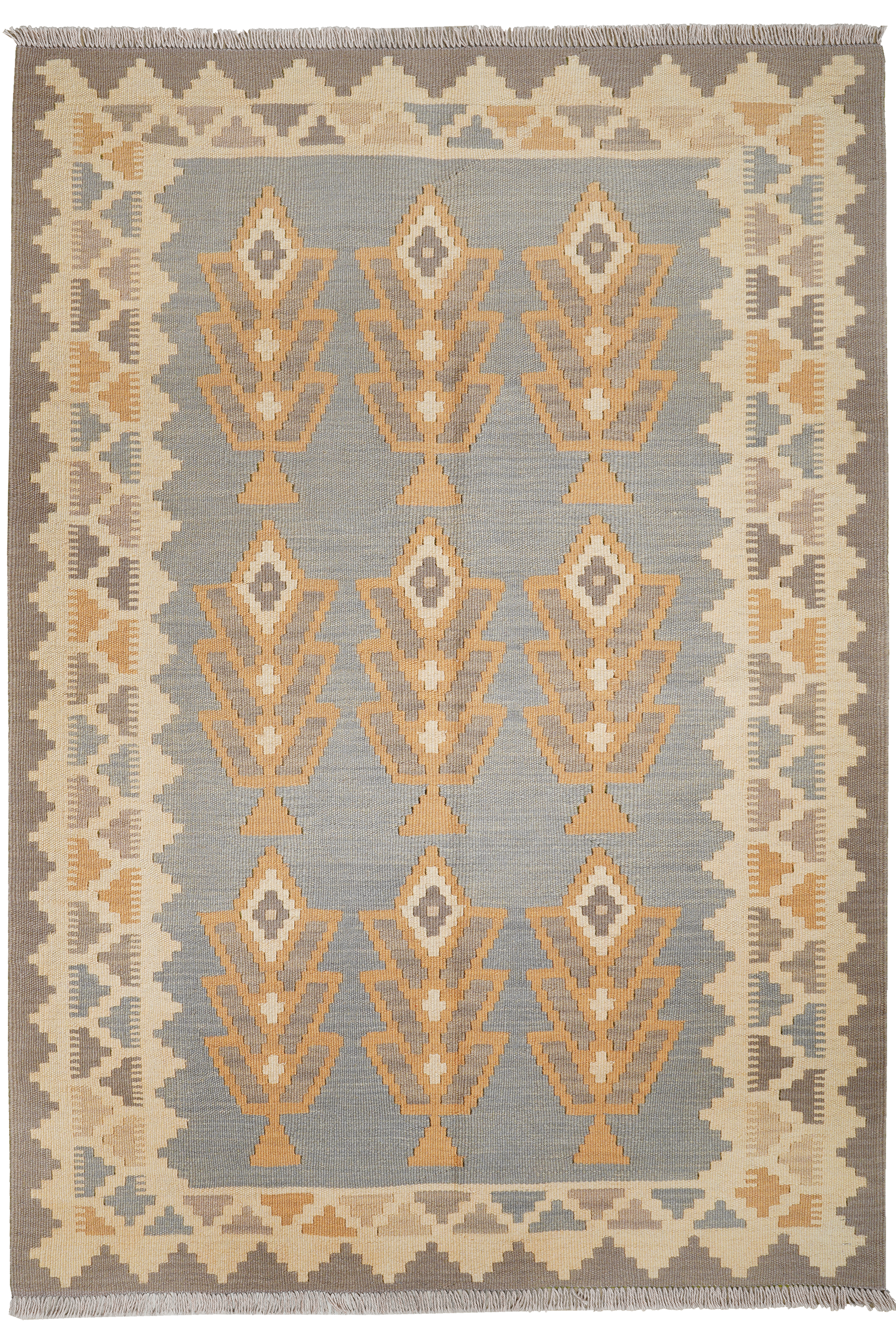 Ke.Gashgai T — Handgefertigt, 178x122 cm, Bunt, 100% Virgin Wool | Main view