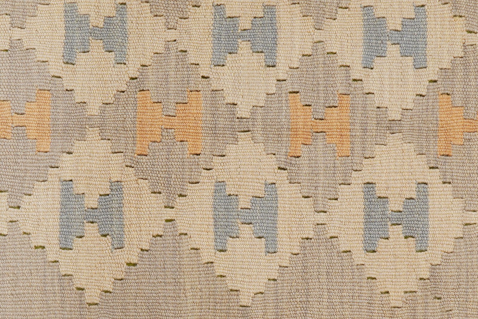 Kelim Gashgai — Handmade, 120x169 cm, Beige, 100% Virgin Wool | View 5