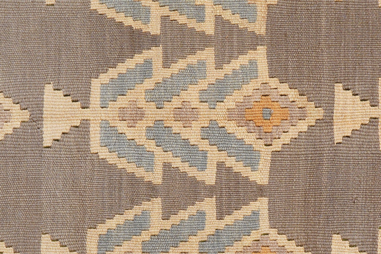 Kelim Gashgai — Handmade, 120x170 cm, Grey, 100% Virgin Wool | View 5