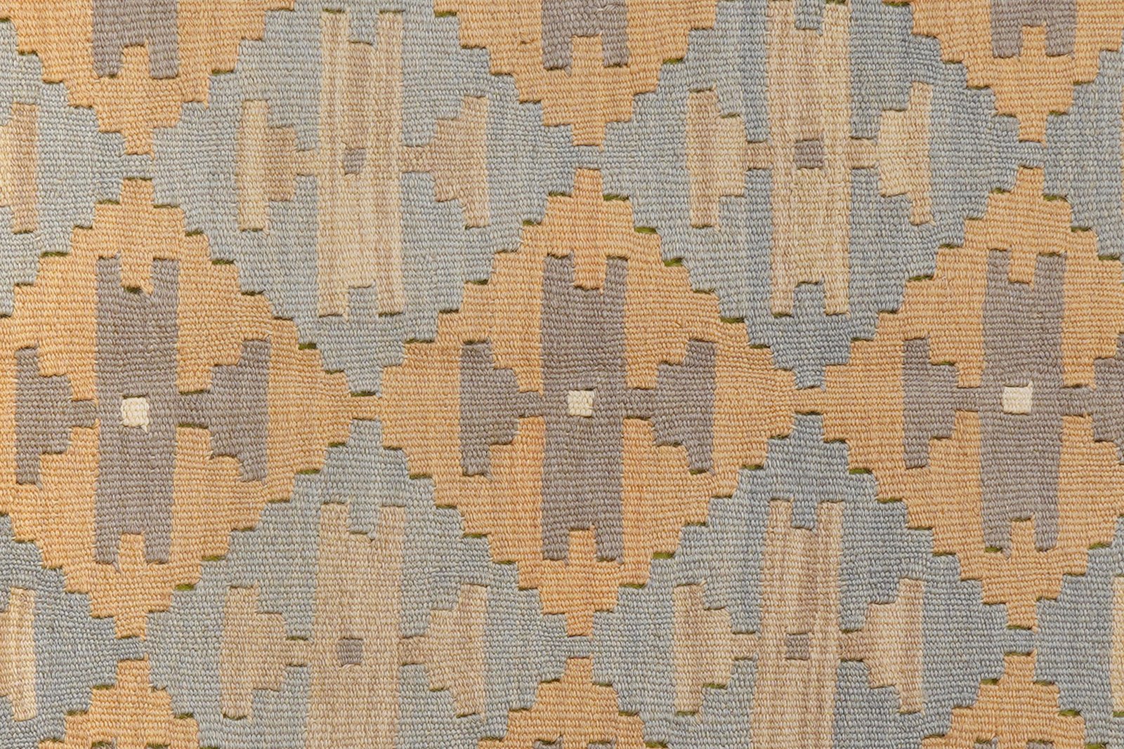 Kelim Gashgai — Handmade, 147x192 cm, Yellow, 100% Virgin Wool | View 5
