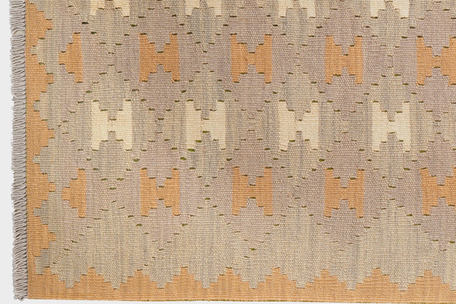 Kelim Gashgai — Handmade, 121x172 cm, Grey, 100% Virgin Wool | View 3