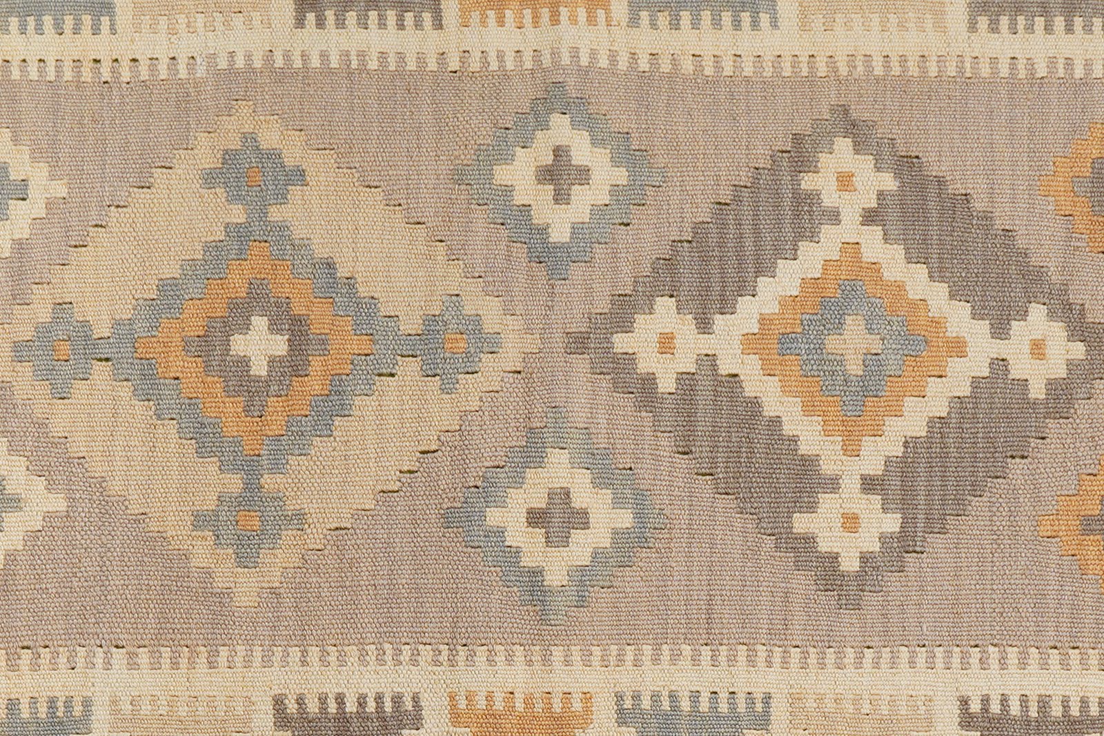 Kelim Gashgai — Handmade, 84x200 cm, Grey, 100% Virgin Wool | View 5