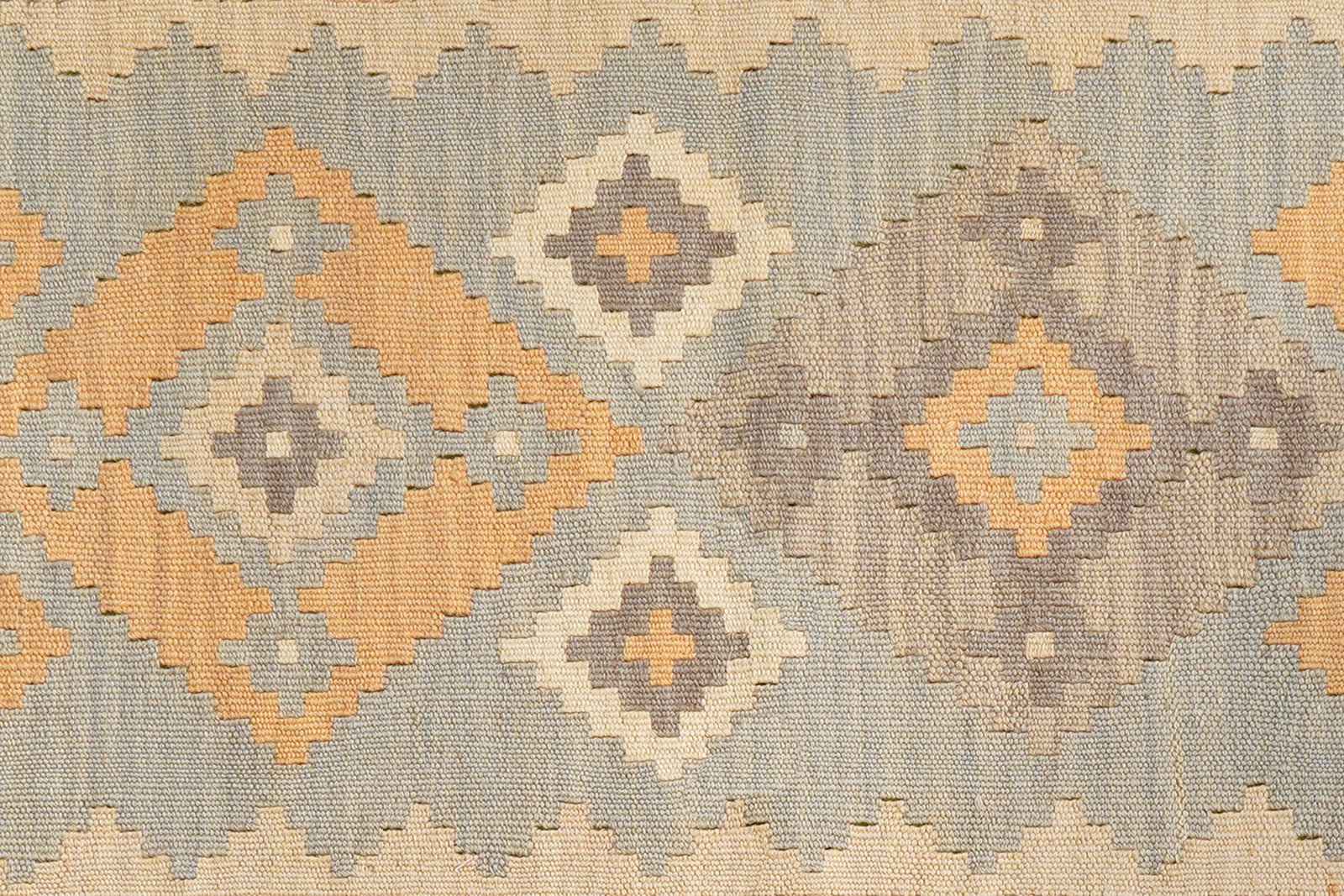 Kelim Gashgai — Handmade, 85x197 cm, Grey, 100% Virgin Wool | View 5
