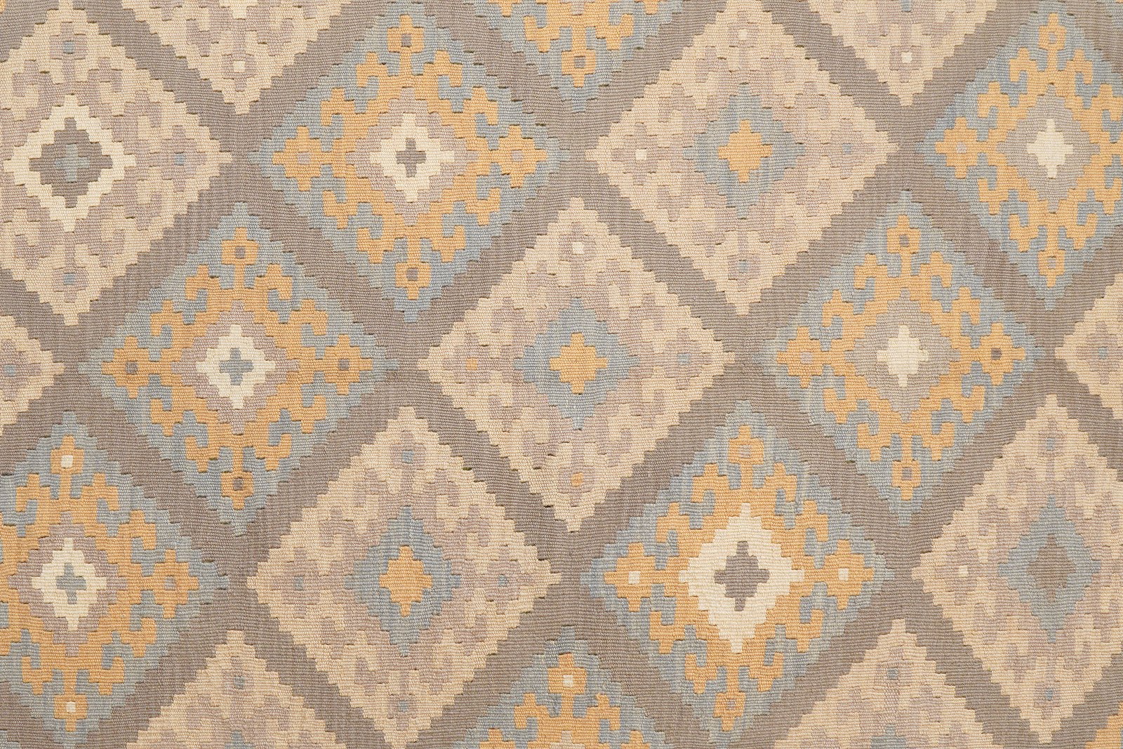 Kelim Gashgai — Handmade, 187x246 cm, Grey, 100% Virgin Wool | View 5