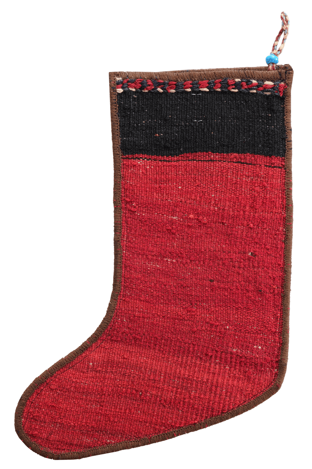 Weihnachtsstrumpf — Hand-knotted, 56x41 cm, Multicolor, 100% Virgin Wool | View 3