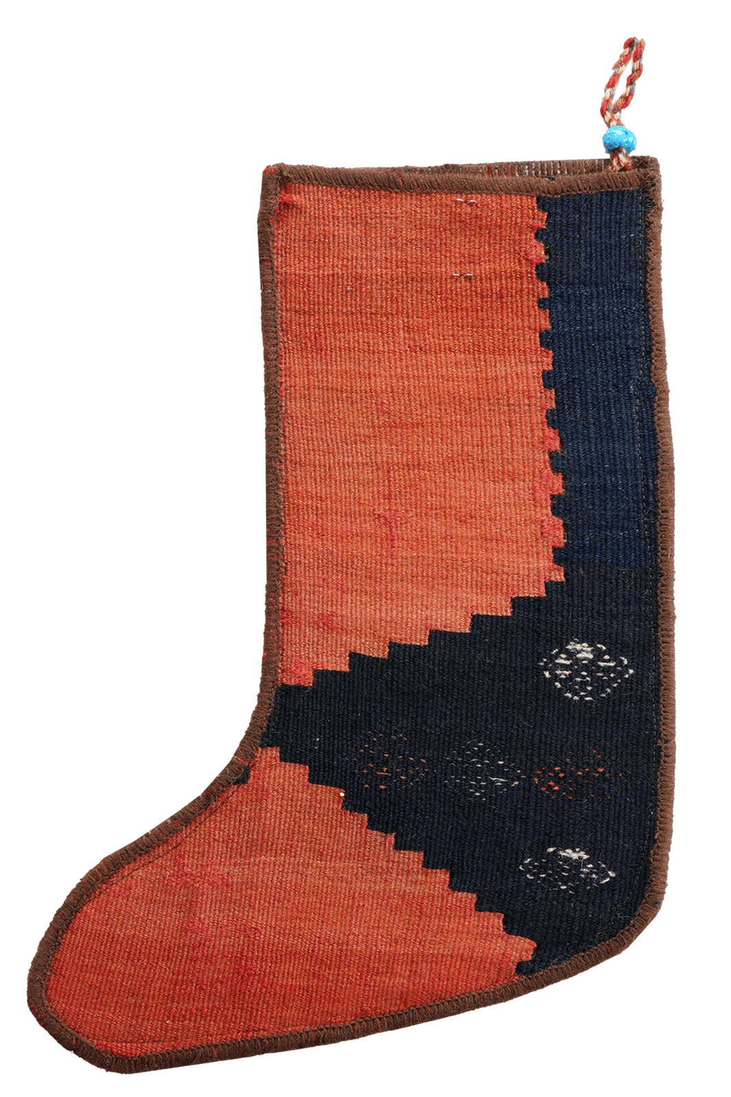 Weihnachtsstrumpf — Hand-knotted, 56x41 cm, Multicolor, 100% Virgin Wool | View 3