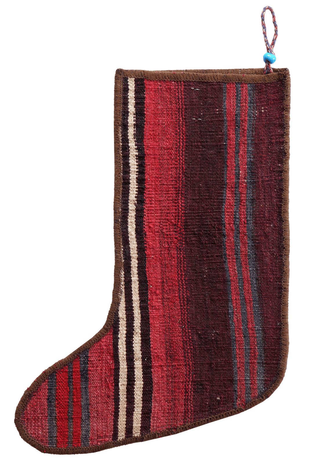 Weihnachtsstrumpf — Hand-knotted, 56x41 cm, Multicolor, 100% Virgin Wool | View 3