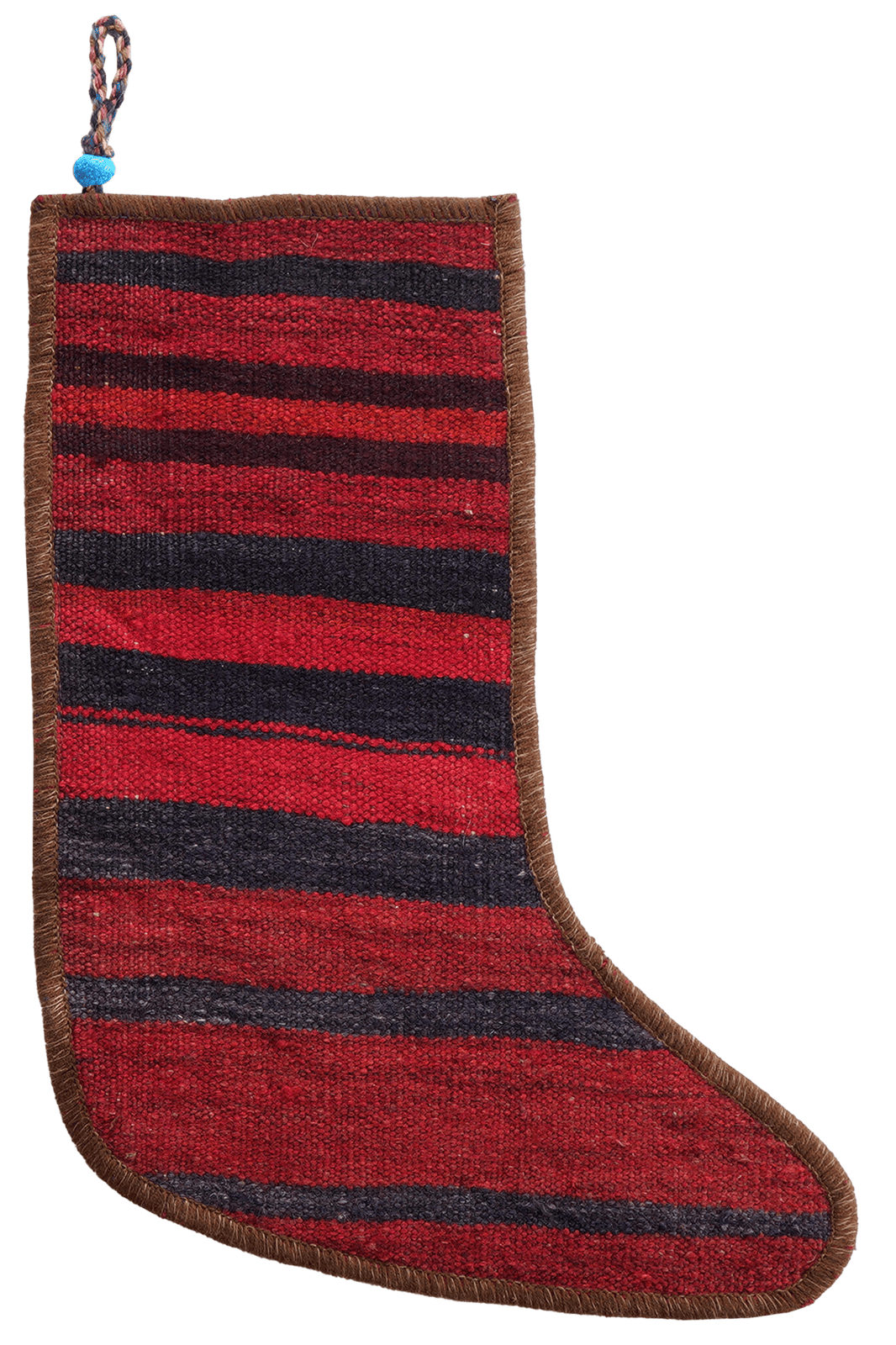 Weihnachtsstrumpf — Hand-knotted, 56x41 cm, Multicolor, 100% Virgin Wool | Main view