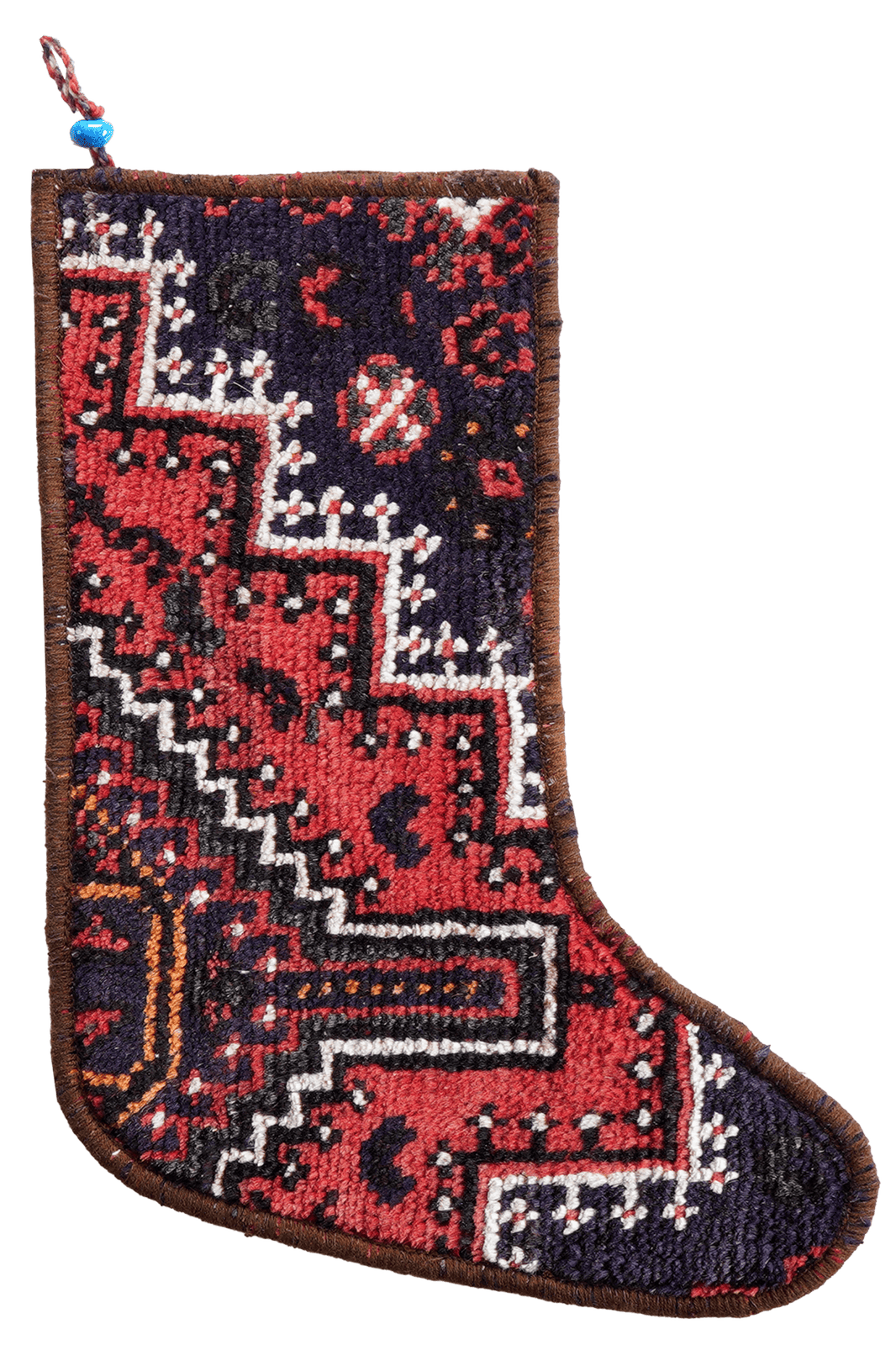 Weihnachtsstrumpf — Hand-knotted, 56x41 cm, Multicolor, 100% Virgin Wool | Main view
