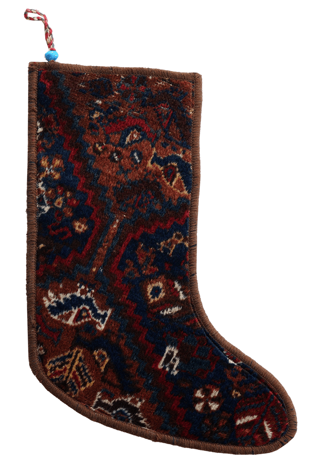 Weihnachtsstrumpf — Hand-knotted, 56x41 cm, Multicolor, 100% Virgin Wool | Main view