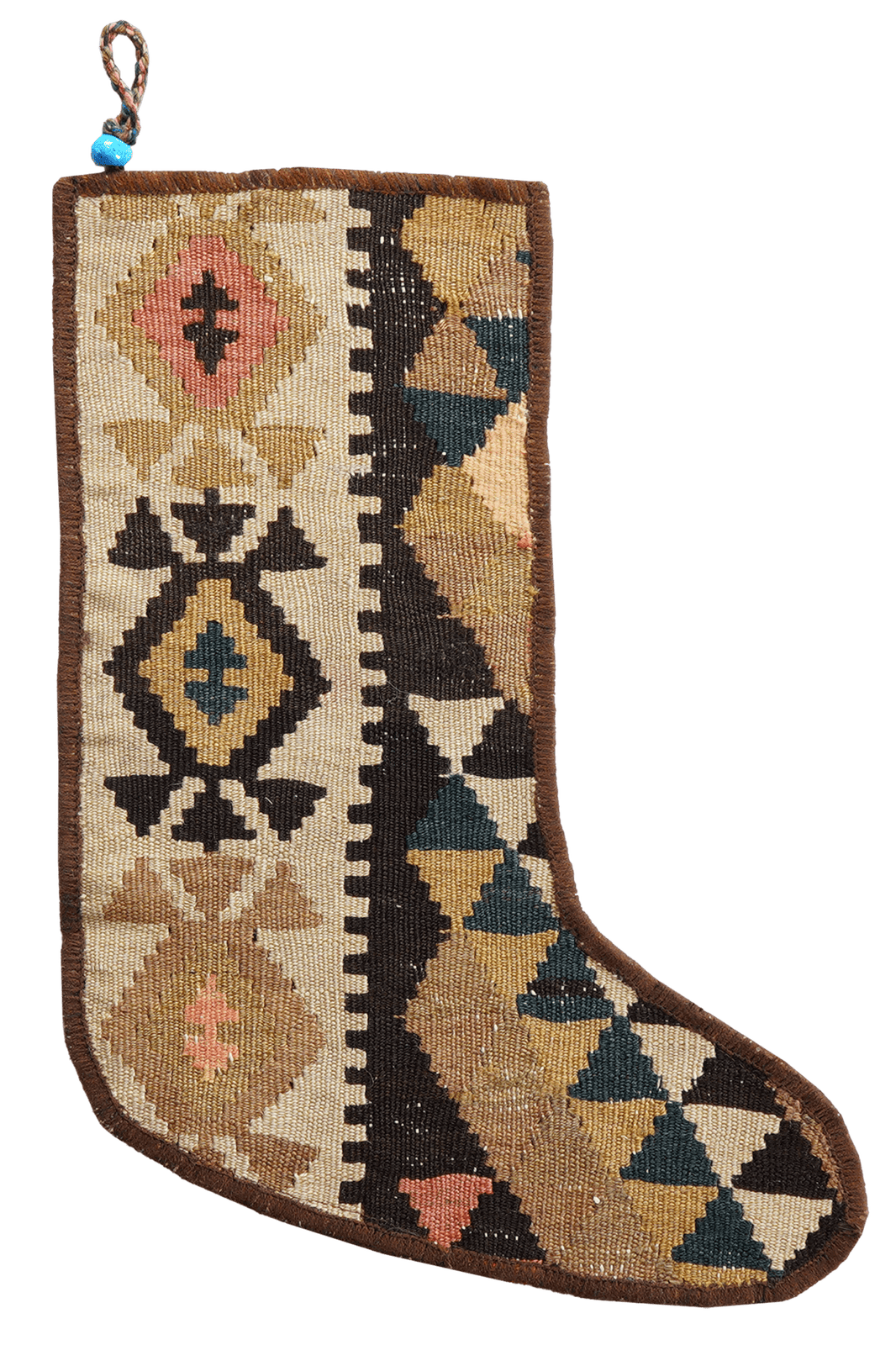 Weihnachtsstrumpf — Hand-knotted, 56x41 cm, Multicolor, 100% Virgin Wool | Main view