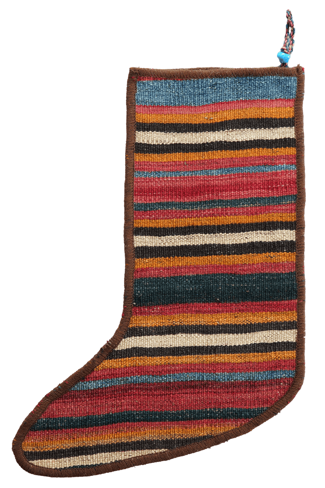 Weihnachtsstrumpf — Hand-knotted, 56x41 cm, Multicolor, 100% Virgin Wool | View 3