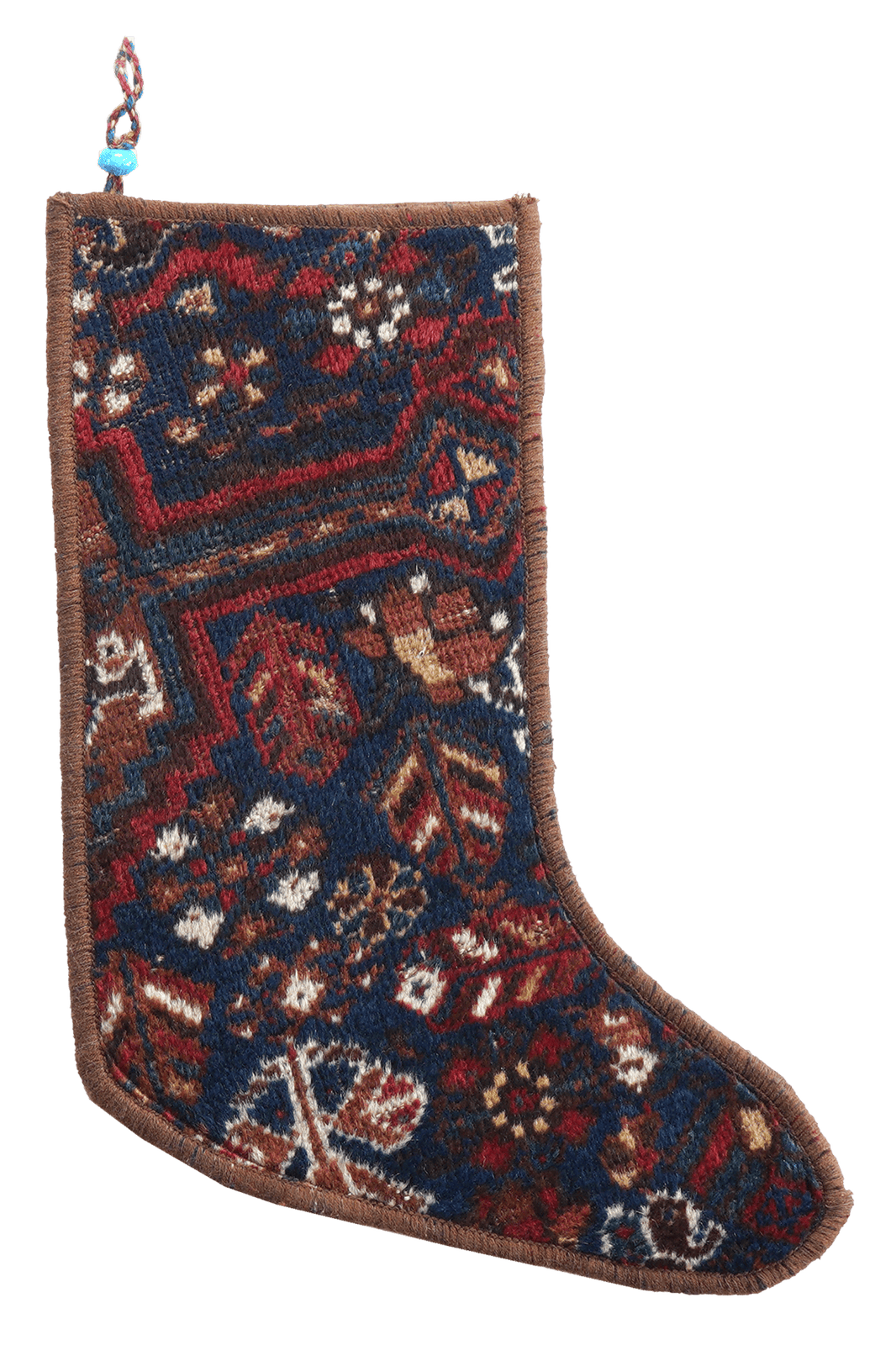 Weihnachtsstrumpf — Hand-knotted, 56x41 cm, Multicolor, 100% Virgin Wool | Main view