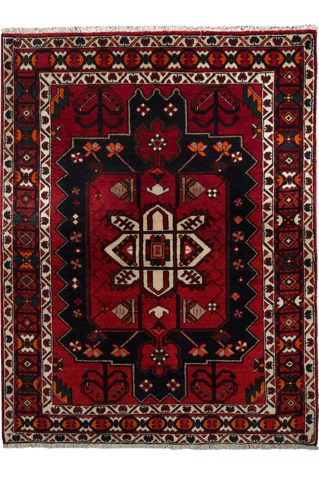 Bakhtiar — Hand-knotted, 153x197 cm, Blue, 100% Virgin Wool | Main view