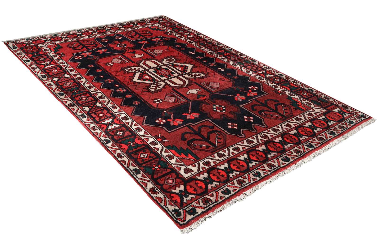 Bakhtiar — Hand-knotted, 153x197 cm, Blue, 100% Virgin Wool | View 4