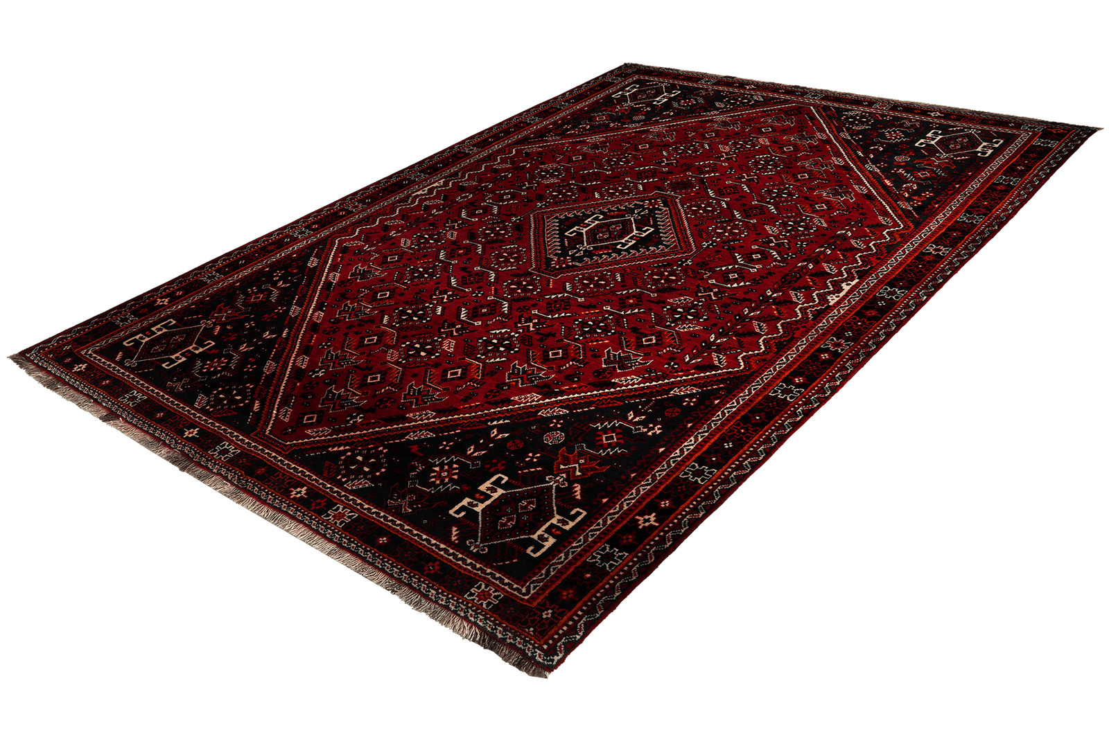 Gashgai — Hand-knotted, 173x272 cm, Red, 100% Virgin Wool | View 5