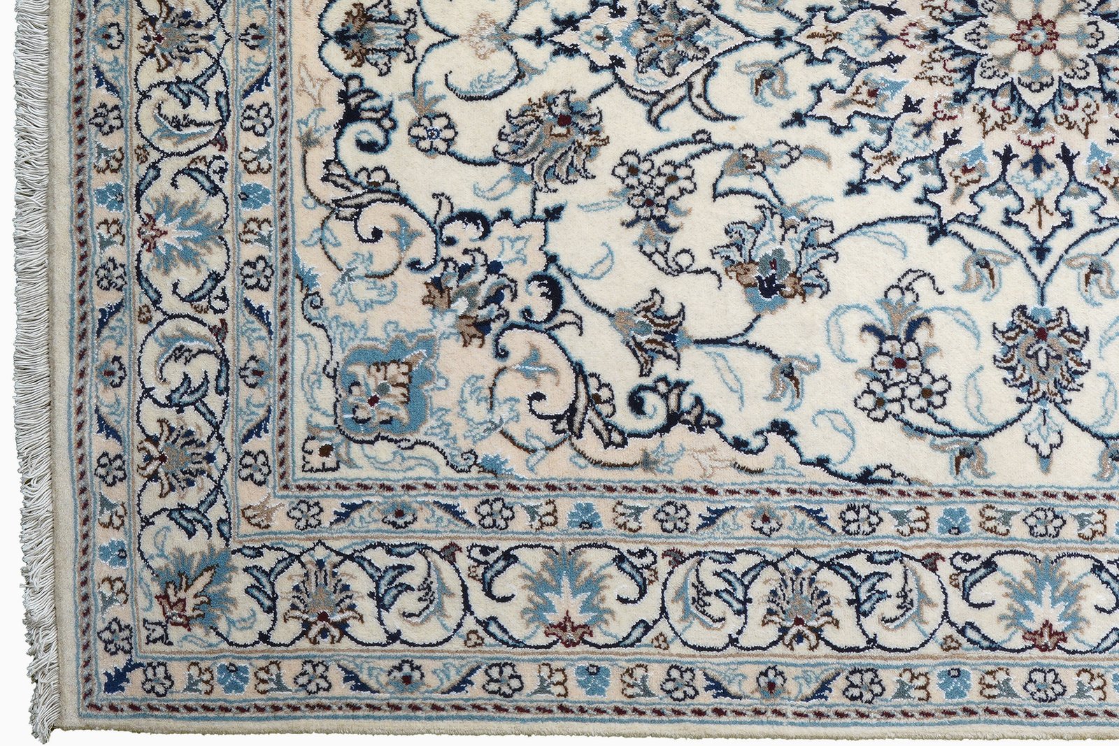 Nain 12La — Hand-knotted, 143x193 cm, Beige, 100% Virgin Wool | View 3