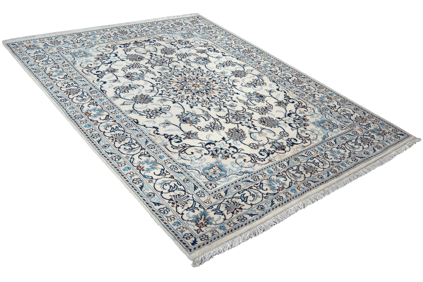 Nain 12La — Hand-knotted, 143x193 cm, Beige, 100% Virgin Wool | View 4