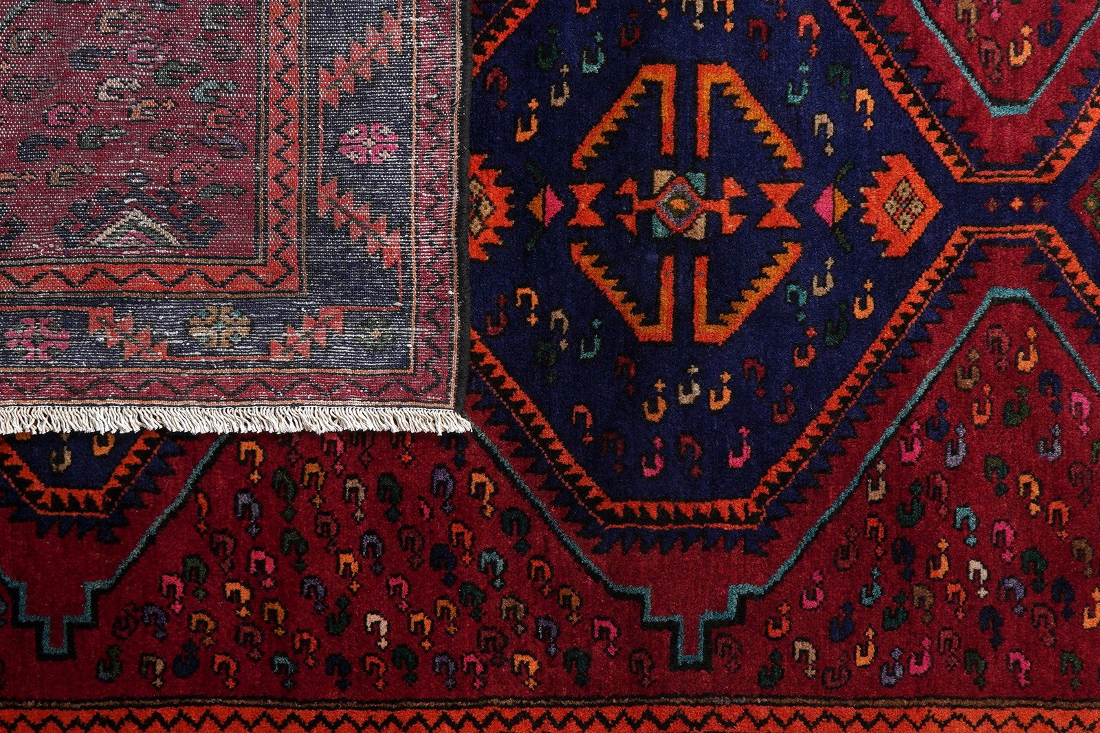 Khamseh — Hand-knotted, 148x241 cm, Red, 100% Virgin Wool | View 7