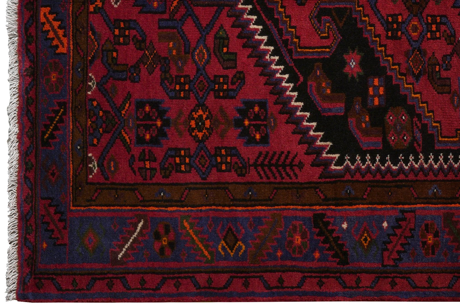 Khamseh — Hand-knotted, 133x222 cm, Blue, 100% Virgin Wool | View 3