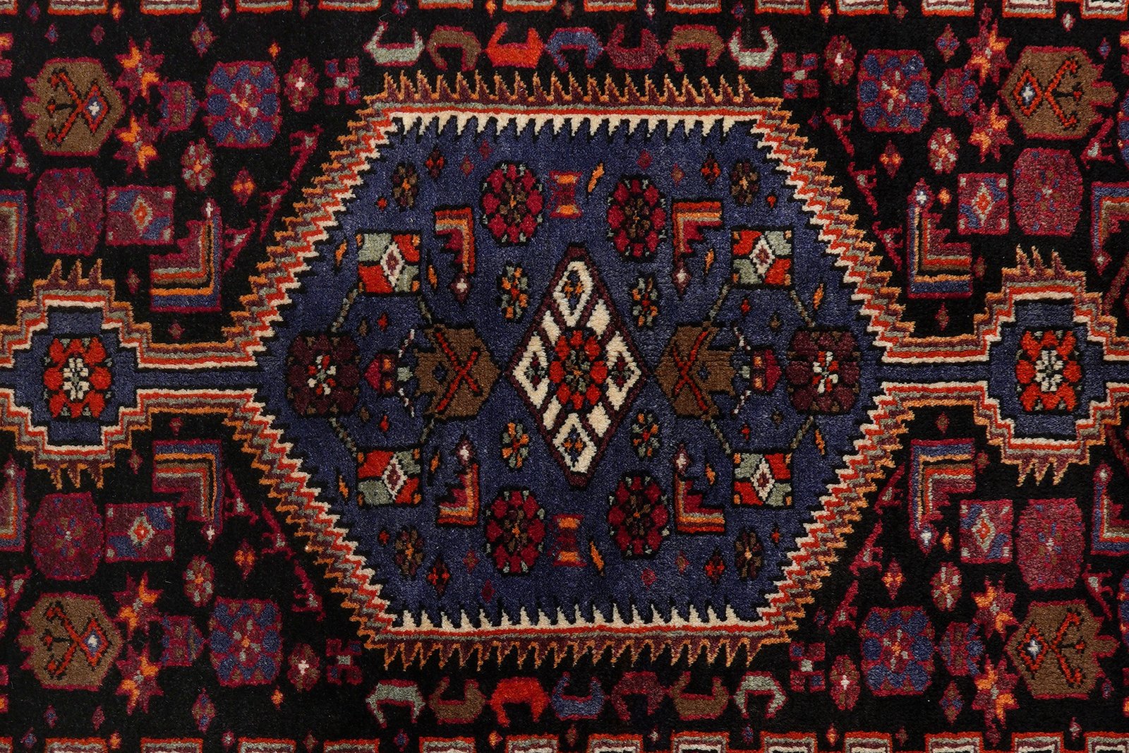 Khamseh — Hand-knotted, 138x226 cm, Blue, 100% Virgin Wool | View 6