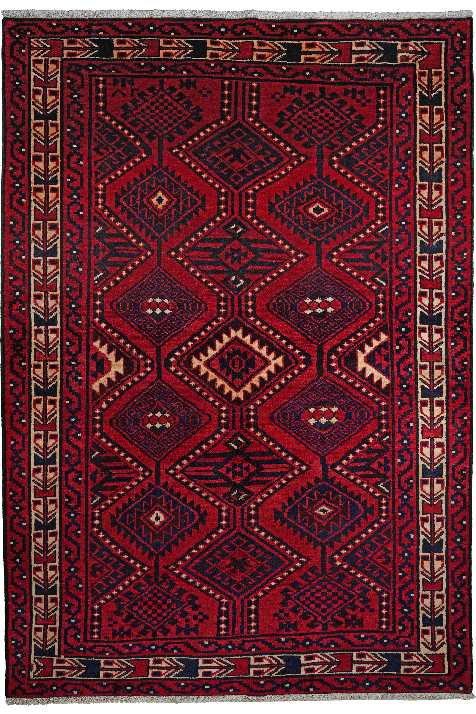 Lori — Handgefertigt, 252x172 cm, Beige, 100% Virgin Wool | Main view