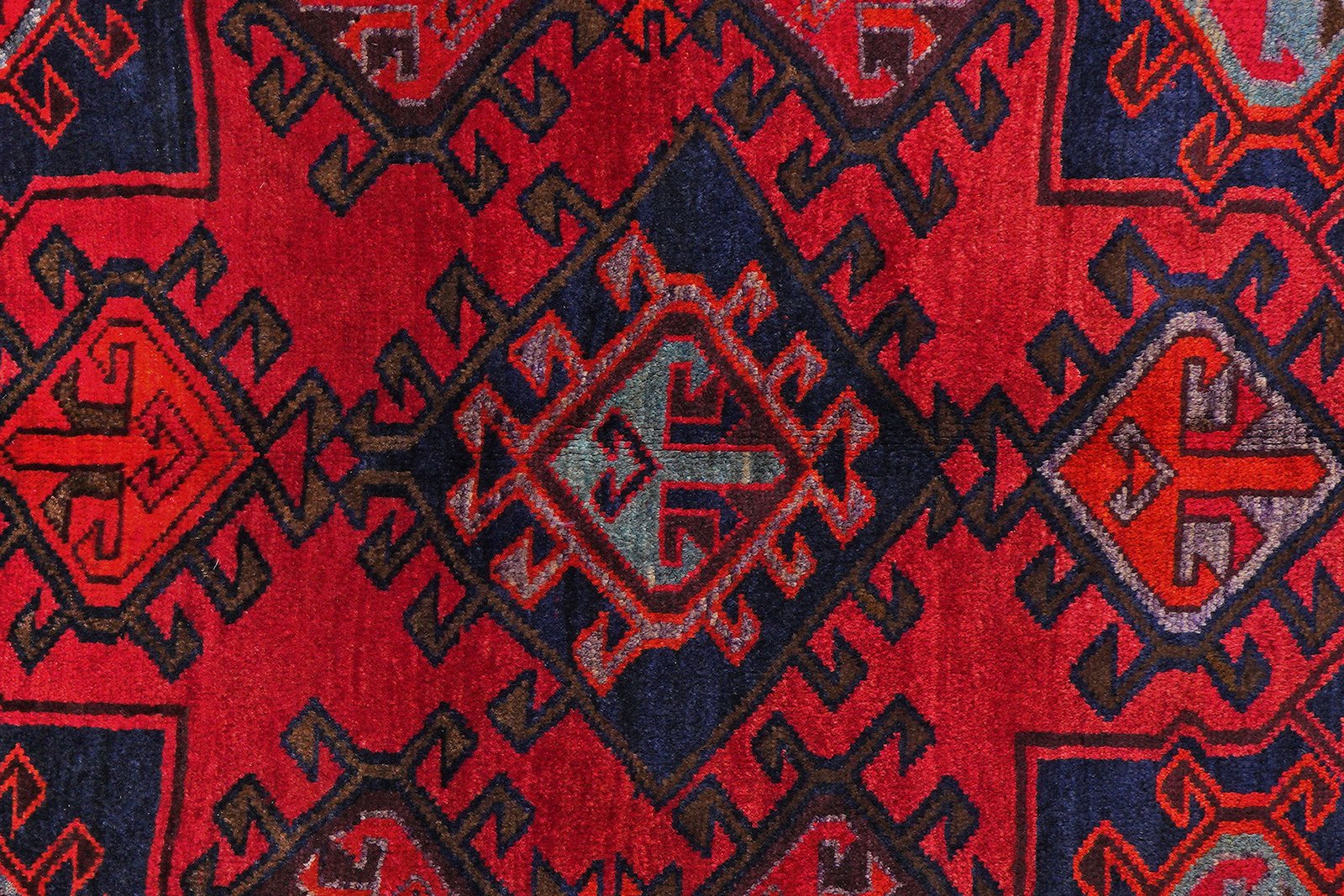 Lori — Hand-knotted, 190x248 cm, Red, 100% Virgin Wool | View 6