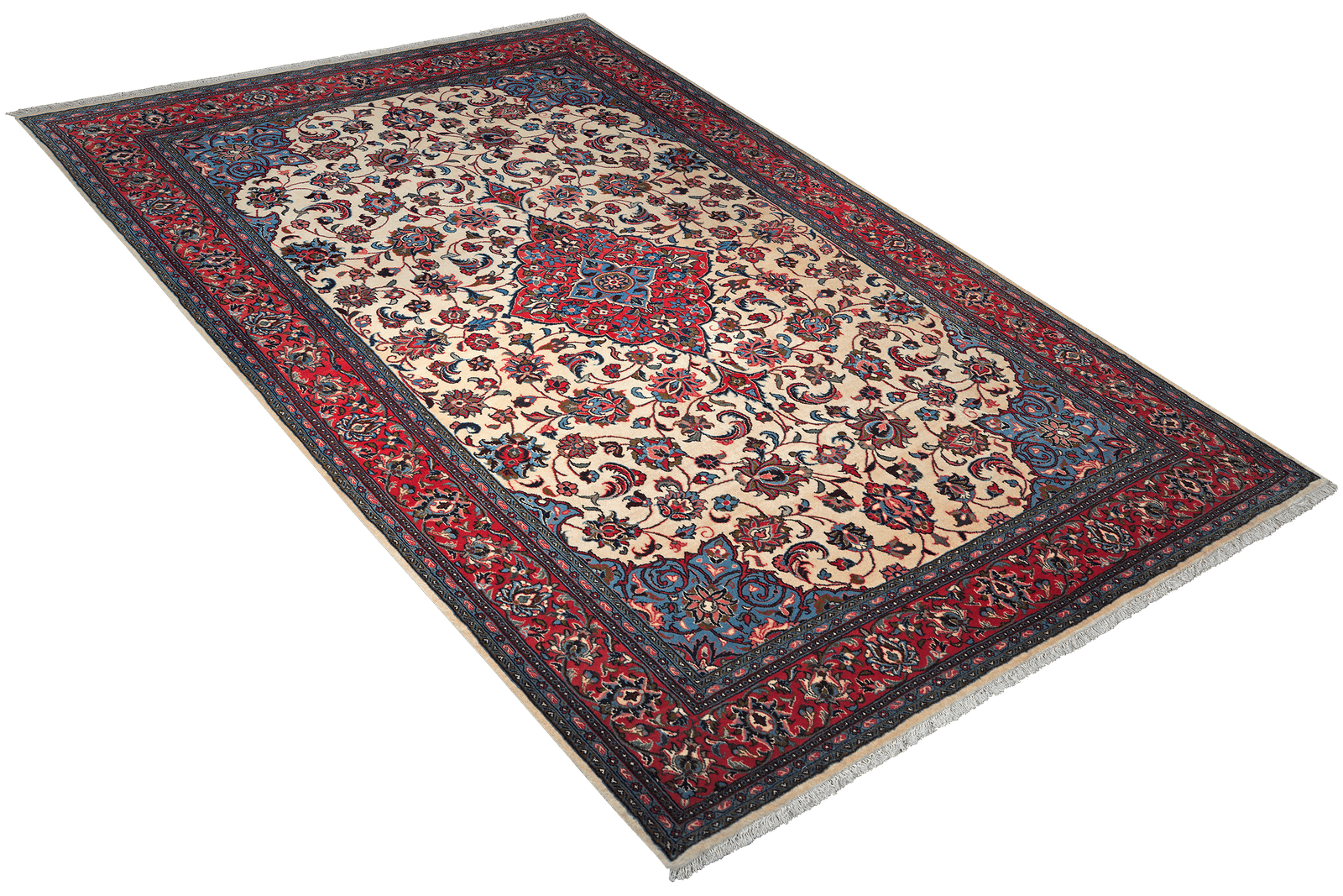 Sarough — Hand-knotted, 203x307 cm, Beige, 100% Virgin Wool | View 4