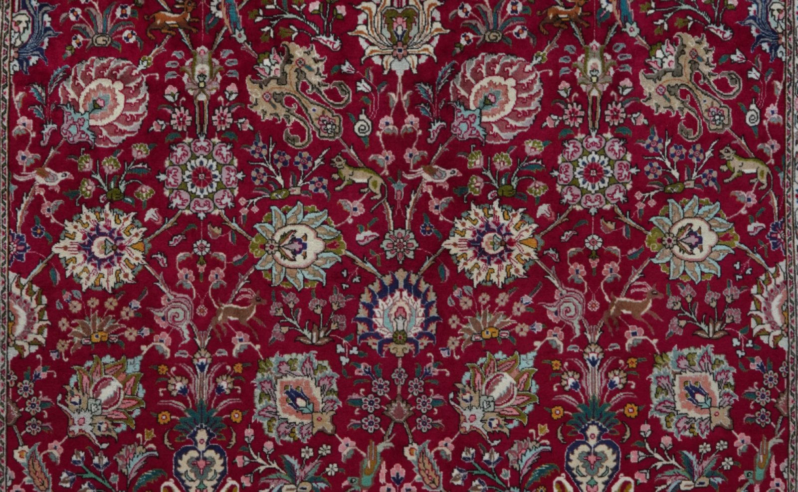 Tabriz — Hand-knotted, 292x404 cm, Red, 100% Virgin Wool | View 4