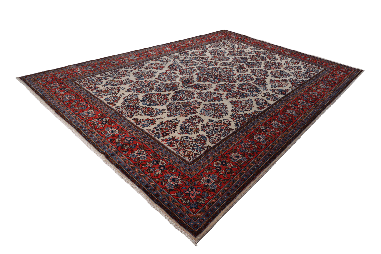 Sarough — Hand-knotted, 249x353 cm, Beige, 100% Virgin Wool | View 6